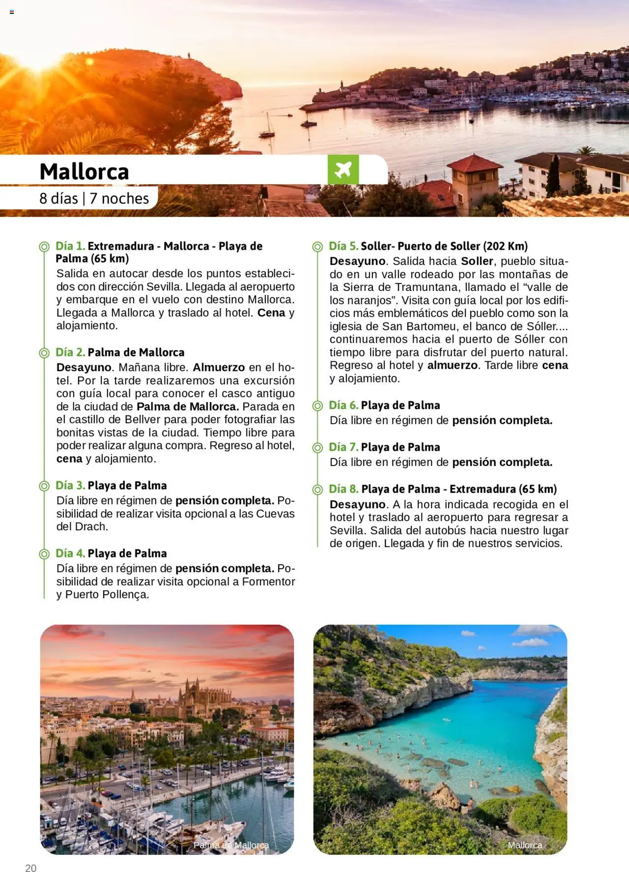 Viajes El Corte Inglés - Catálogo Junta de Extremadura │ válido desde el 01.03.2025 | Página: 20