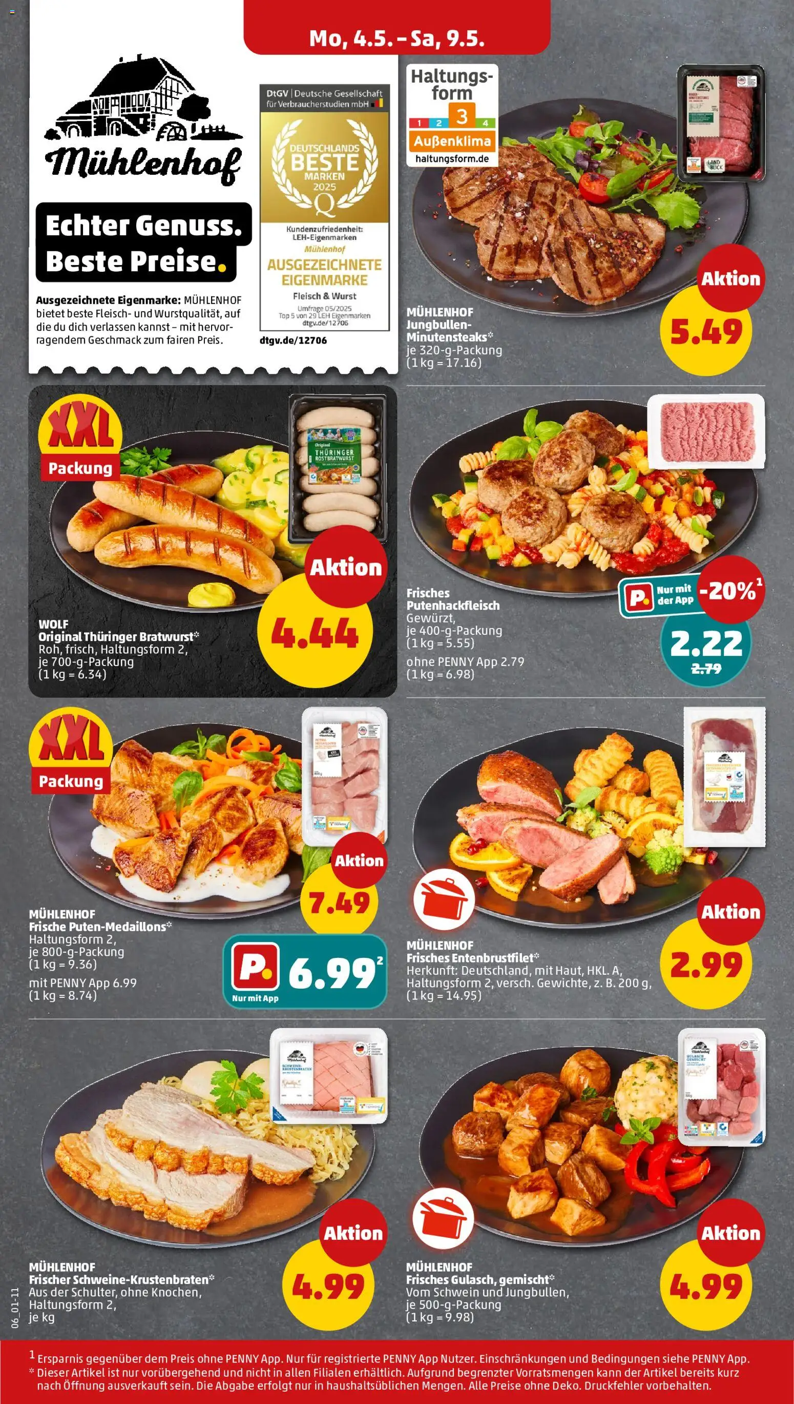 Penny Prospekt 	 – gültig ab 04.05.2026 | Seite: 10 | Produkte: Top, Wurst, Fleisch