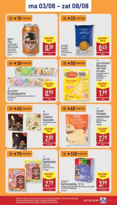 Aldi folder week 32 - Voorbeeld van een folder van Aldi, geldig van 03/08/2026 | Pagina: 6 | Producten: Ham, Tarwe, Szeletelt bacon, Kaas