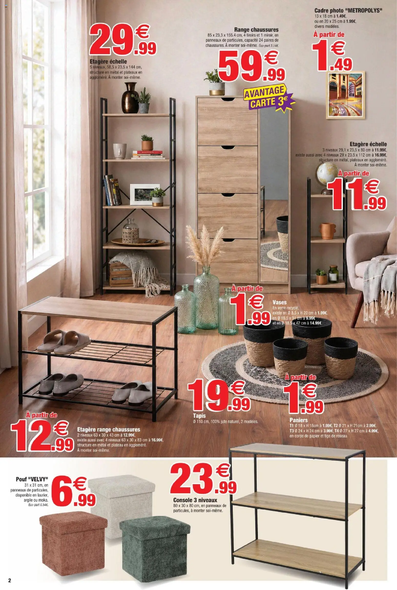 {H1} | Page: 2 | Produits: Cadre photo, Chaussures, Range chaussures, Tiroirs