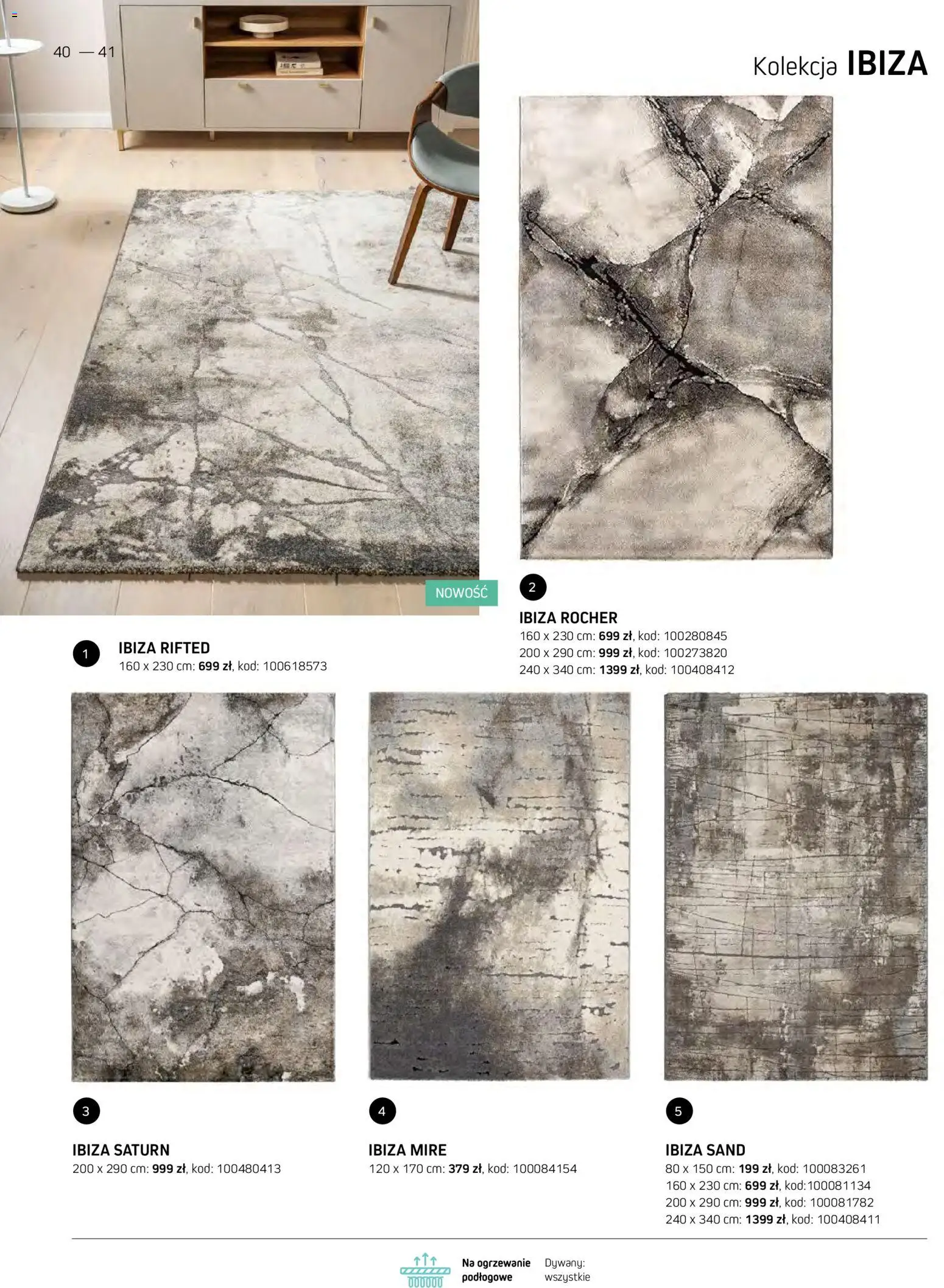 Komfort gazetka - Katalog dywanów od 07.10.2026 | Strona: 40 | Produkty: Dywany