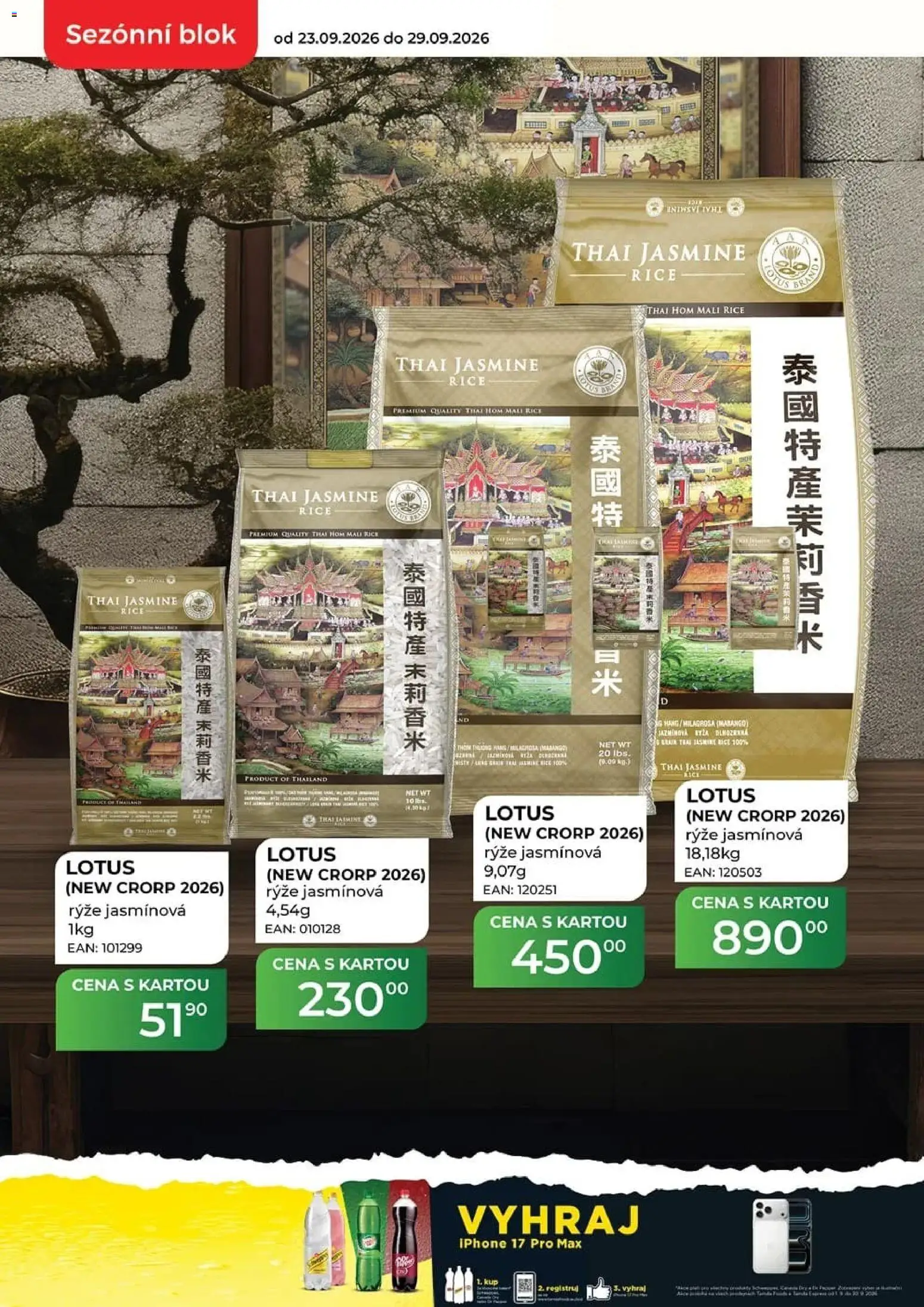 Tamda Foods leták od 23.09.2026 | Strana: 8 | Produkty: Rýže, Iphone, Blok, Lotus