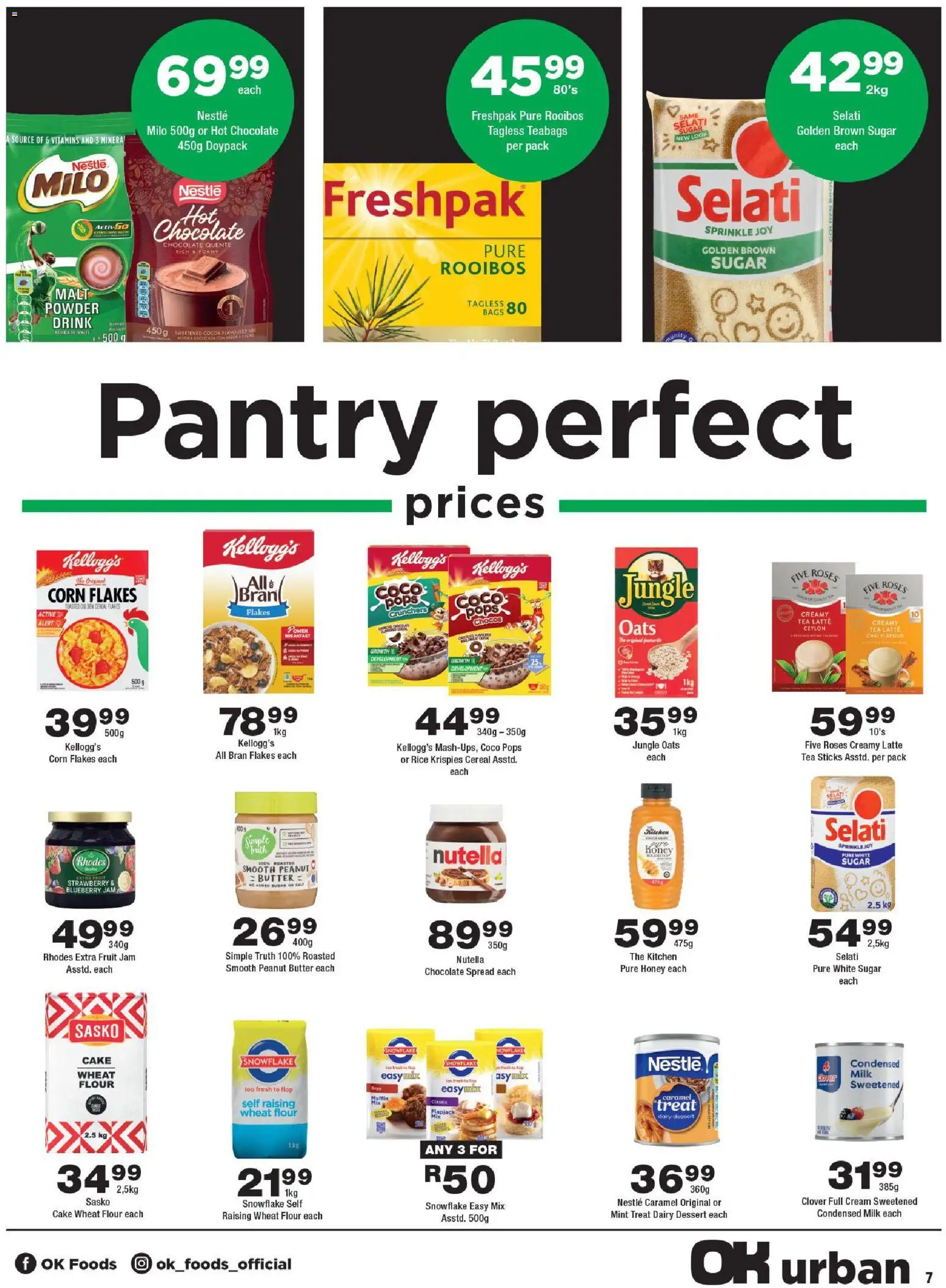 New OK Foods catalogue – valid from 24/06/2026 | Page: 7 | Products: Corn, Jam, Flakes, Caramel