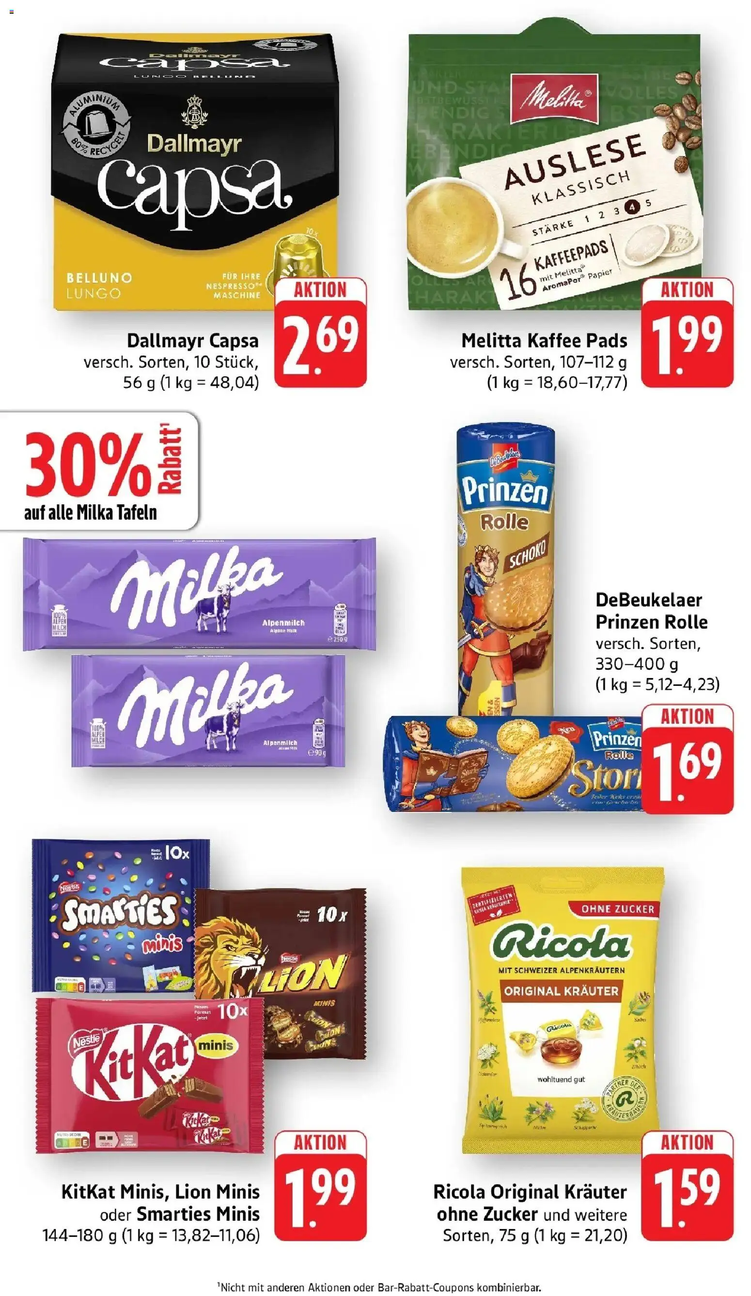 Edeka Prospekt Gengenbach – gültig ab 28.09.2026 | Seite: 6 | Produkte: Kaffeepads, Melitta kaffee, Smarties, Dallmayr capsa