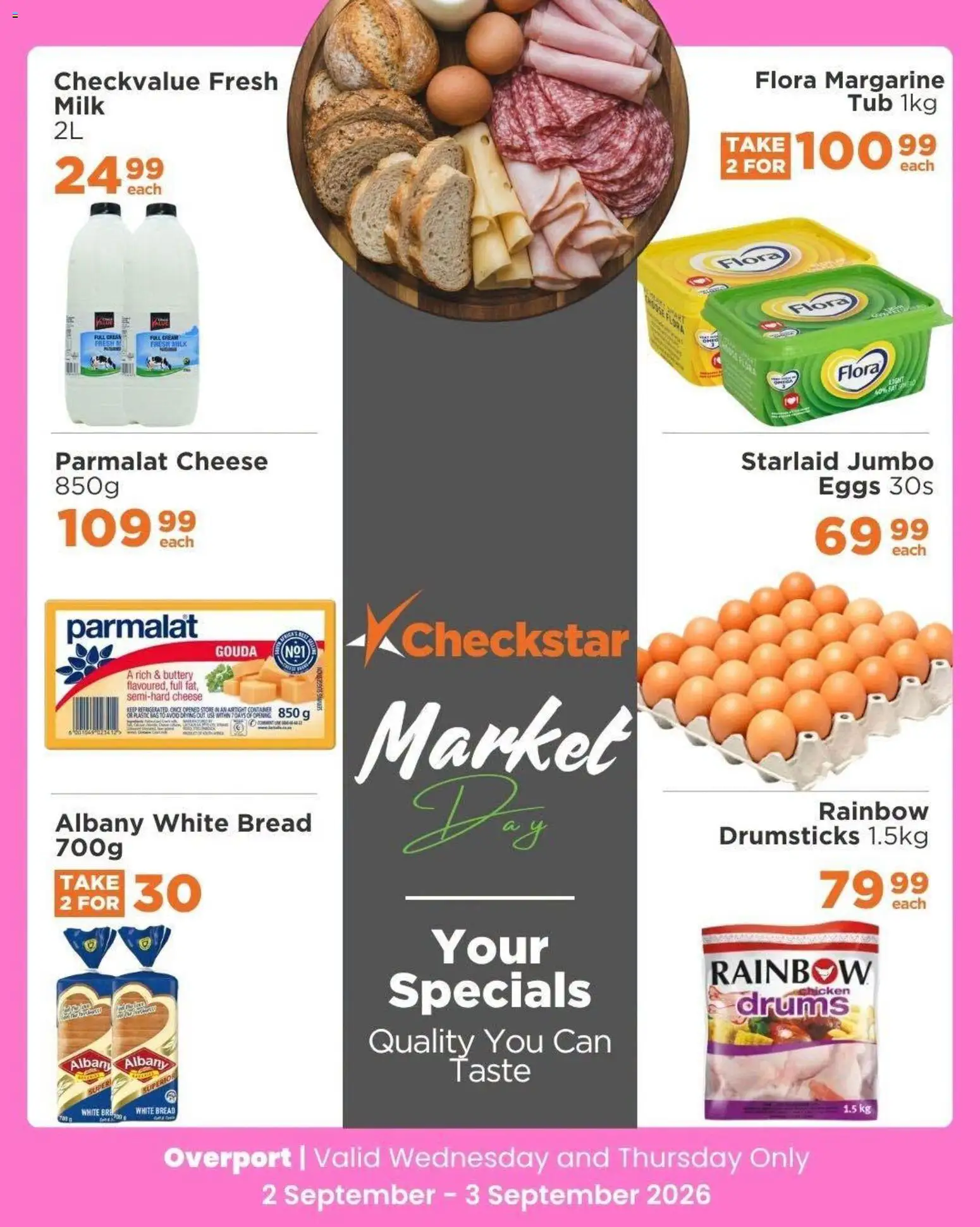 New Check Star catalogue – valid from 02/09/2026 | Page: 7 | Products: Milk, Cheese, Eggs, Light