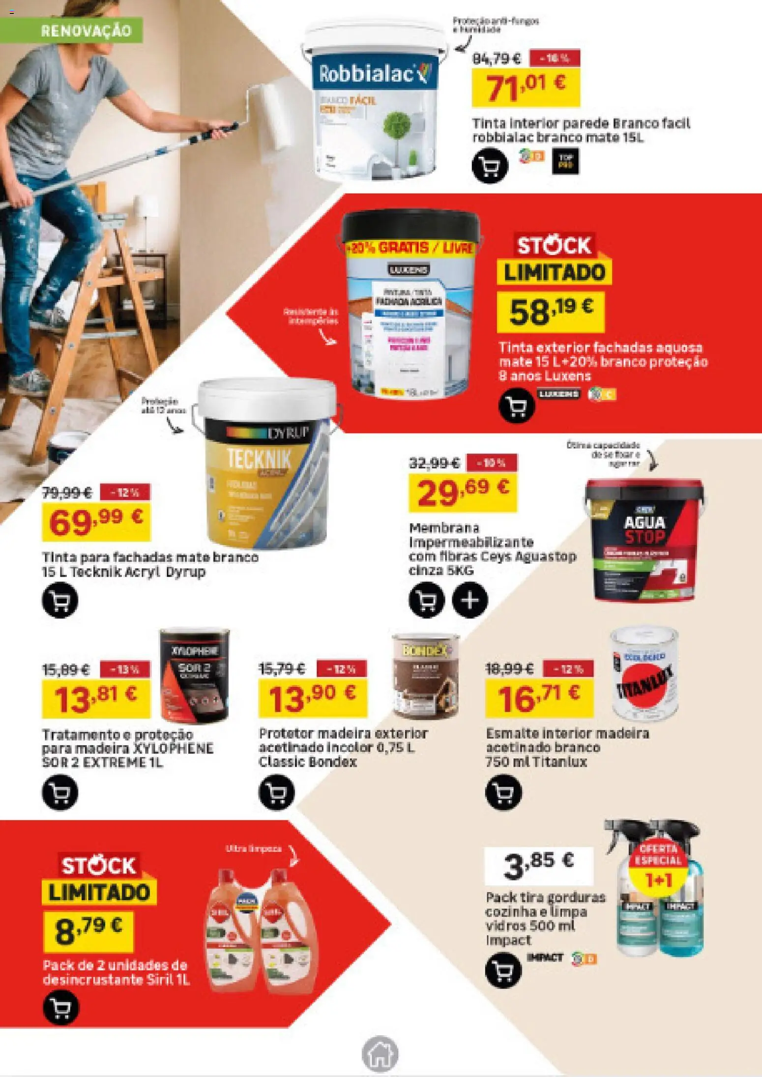 Leroy Merlin Catálogo Açores │ válido de 23/07/2026 | Página: 20 | Produtos: Agua, Tinta, Limpa vidros
