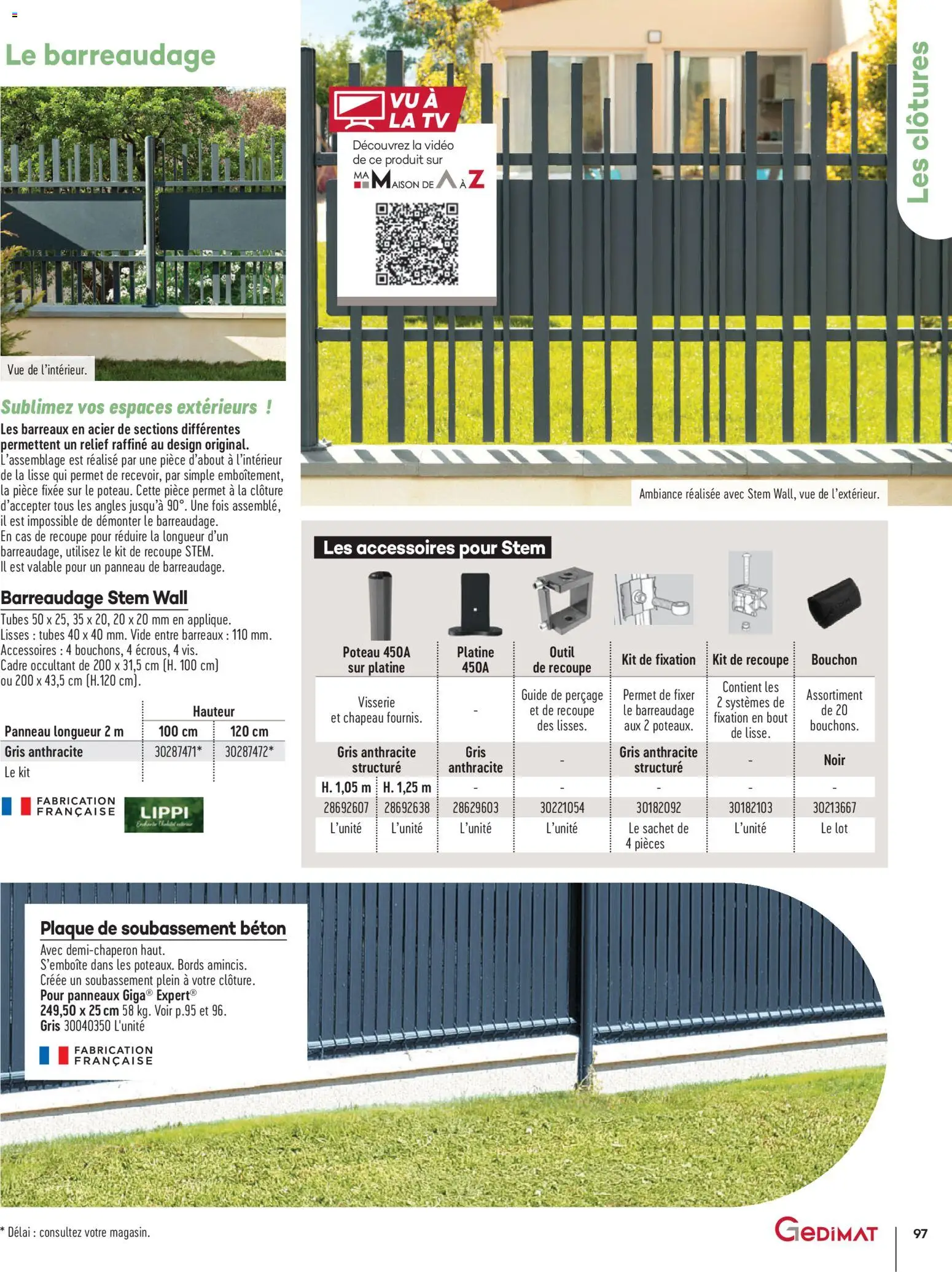 {H1} | Page: 97 | Produits: Vidéo, Clôture, Chapeau, Cadre