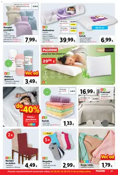 Donje rublje, odabrani proizvodi - Pregled kataloga iz trgovine Plodine, vrijedi od 26.08.2026 | Stranica: 41 | Proizvodi: Pokrivač, Jastučnica, Nadmadrac, Pjena
