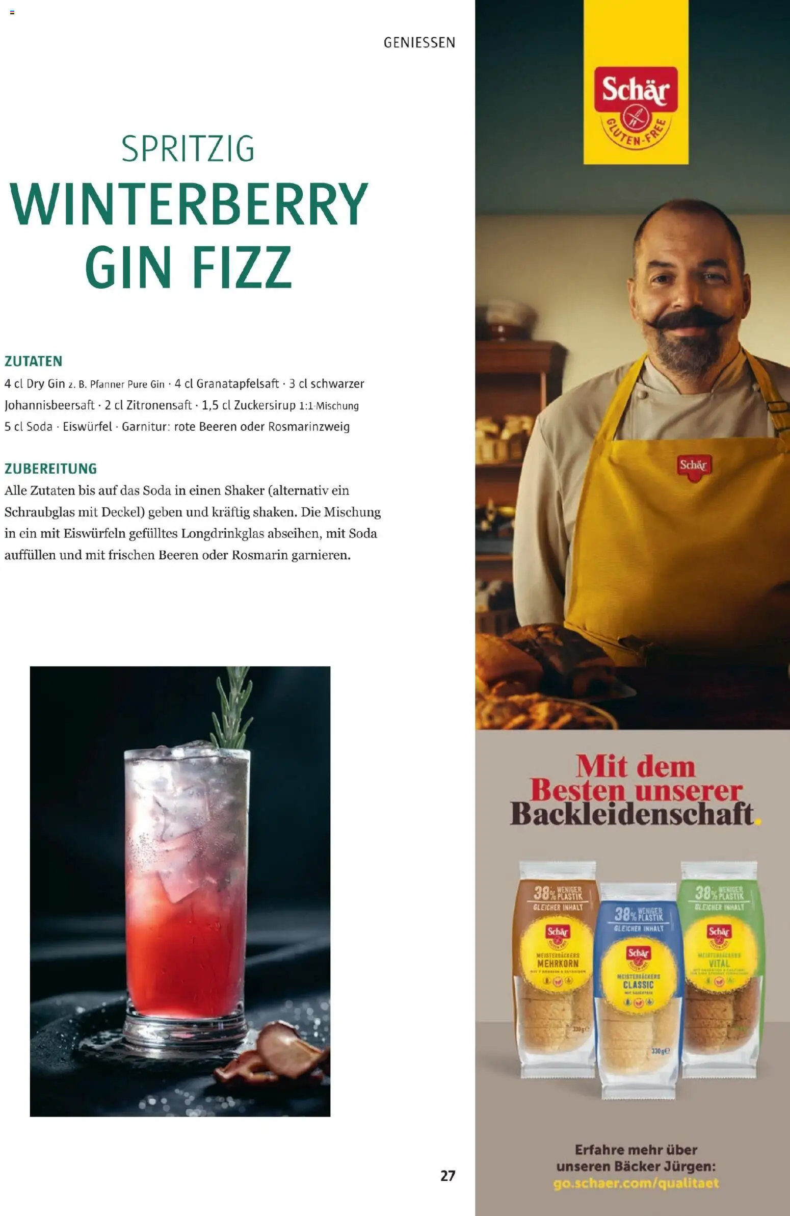 Sutterlüty B’sundrig Magazine gültig ab 17.11.2025 | Seite: 27 | Produkte: Gin, Zutaten
