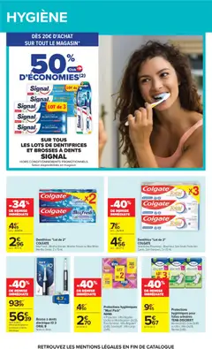 Carrefour - Prévisualisation de Carrefour catalogue valide à partir de 07/07/2026 | Page: 64 | Produits: Menthe, Brosse à dents électrique, Dentifrice, Brosse à dents