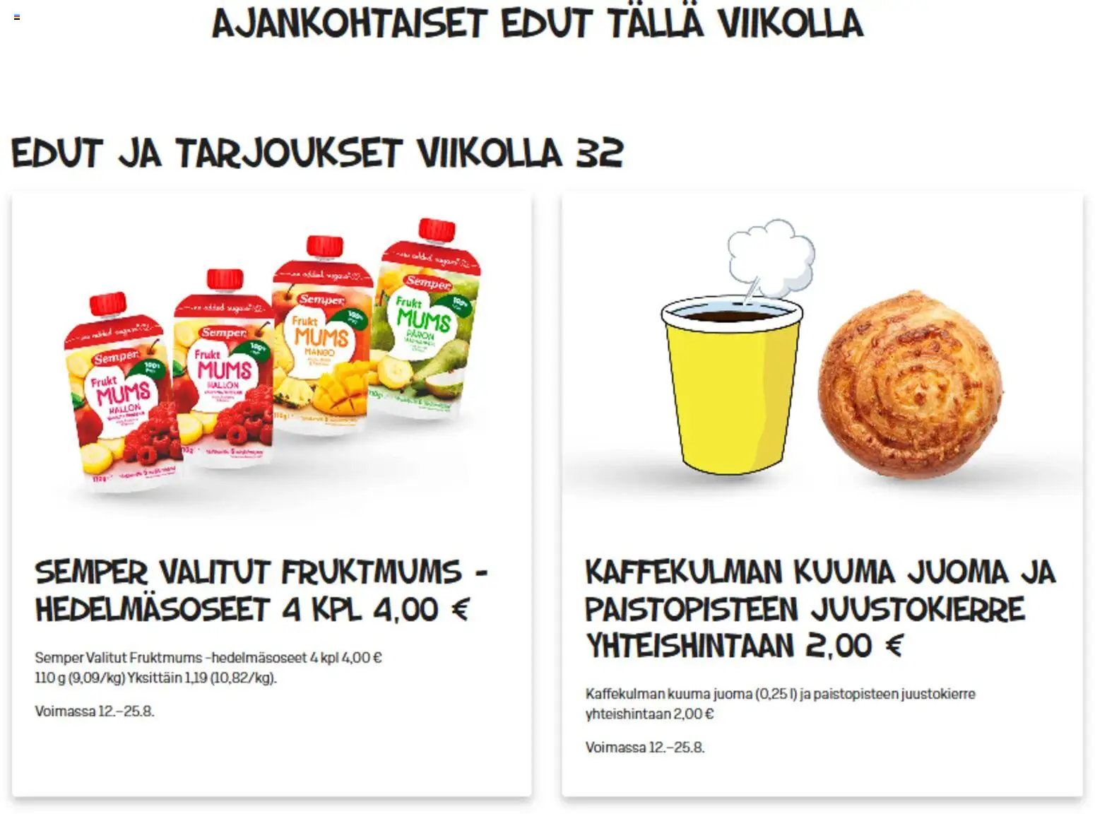 Alepa tarjoukset – voimassa 12/08/2026 alkaen | Sivu: 1
