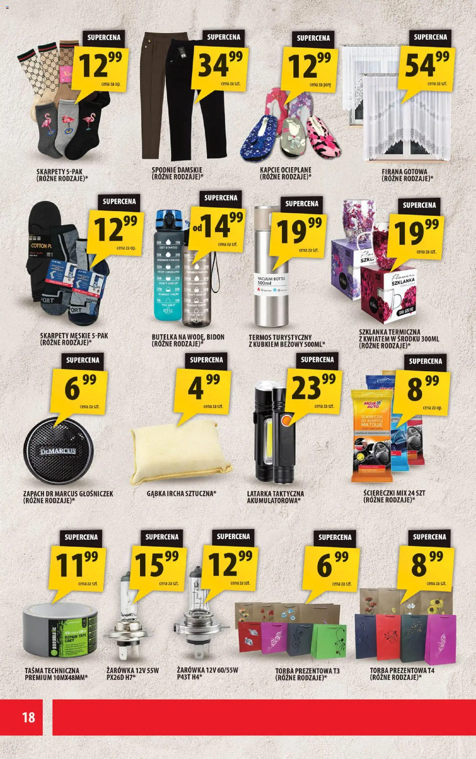 Arhelan gazetka od 09.10.2026 | Strona: 18 | Produkty: Szklanka, Szklanka termiczna, Torba, Termos