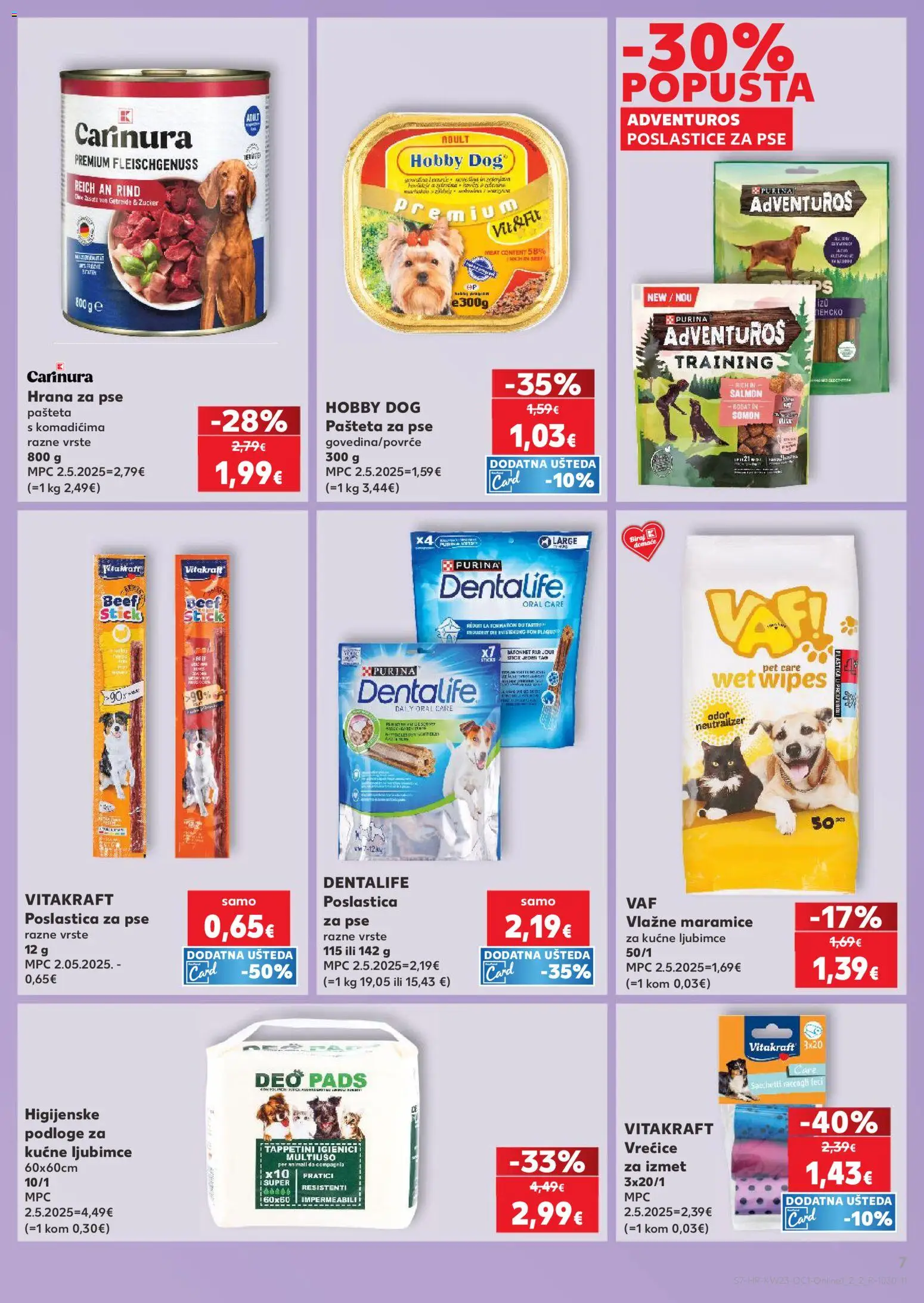 Kaufland katalog | vrijedi od 03.06.2026 | Stranica: 7 | Proizvodi: Vlažne maramice, Hrana za pse, Pašteta
