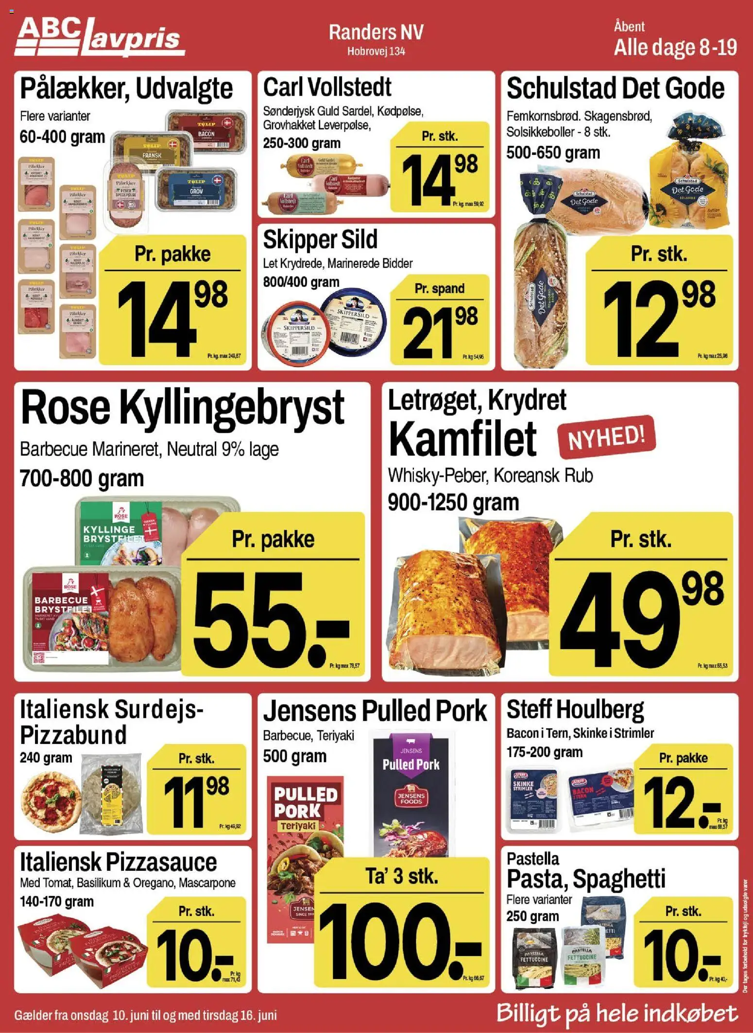Abc Lavpris tilbudsavis – gyldig fra 10.06.2026 | Side: 5 | Produkter: Skinke, Sild, Bacon, Basilikum