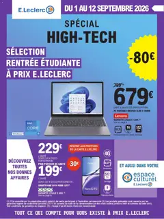 E.Leclerc - Prévisualisation de E.Leclerc High-tech rentree des etudiants valide à partir de 01/09/2026