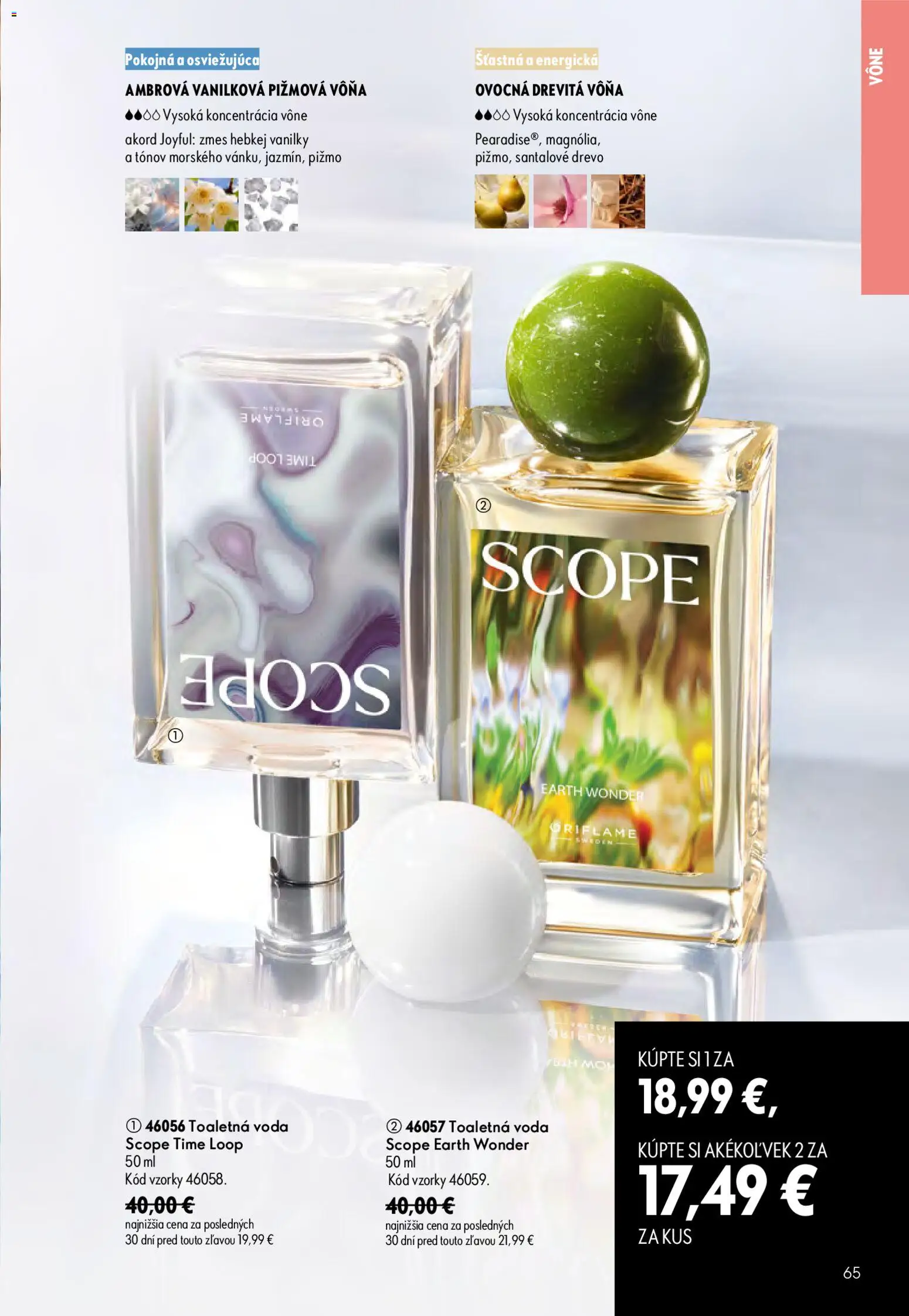 Nové Oriflame akcie – leták je platný od 29.07.2026 | Strana: 65 | Produkty: Toaletná voda, Voda