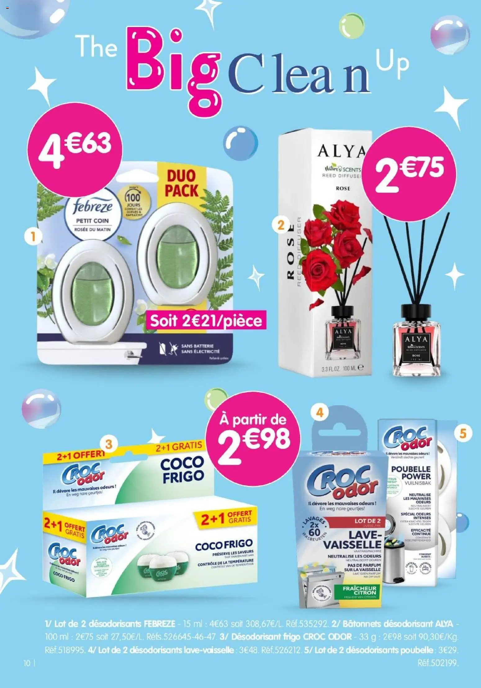 {H1} | Page: 10 | Produits: Poubelle, Frigo, Coco, Batterie