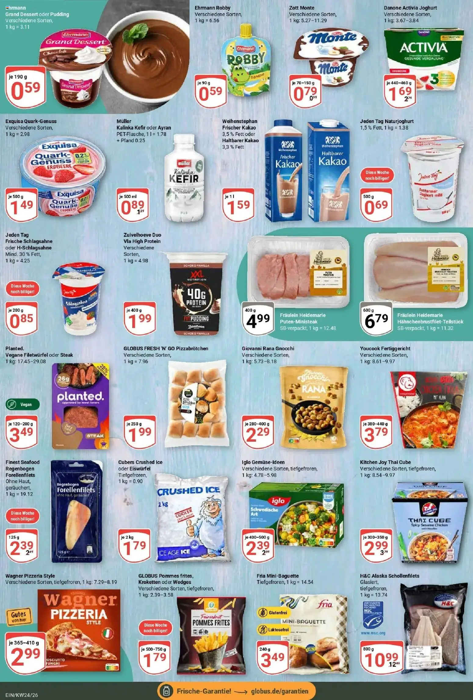 Globus Prospekt Homburg-Einöd – gültig ab 08.06.2026 | Seite: 18 | Produkte: Activia, Danone activia, Iglo, Pommes frites