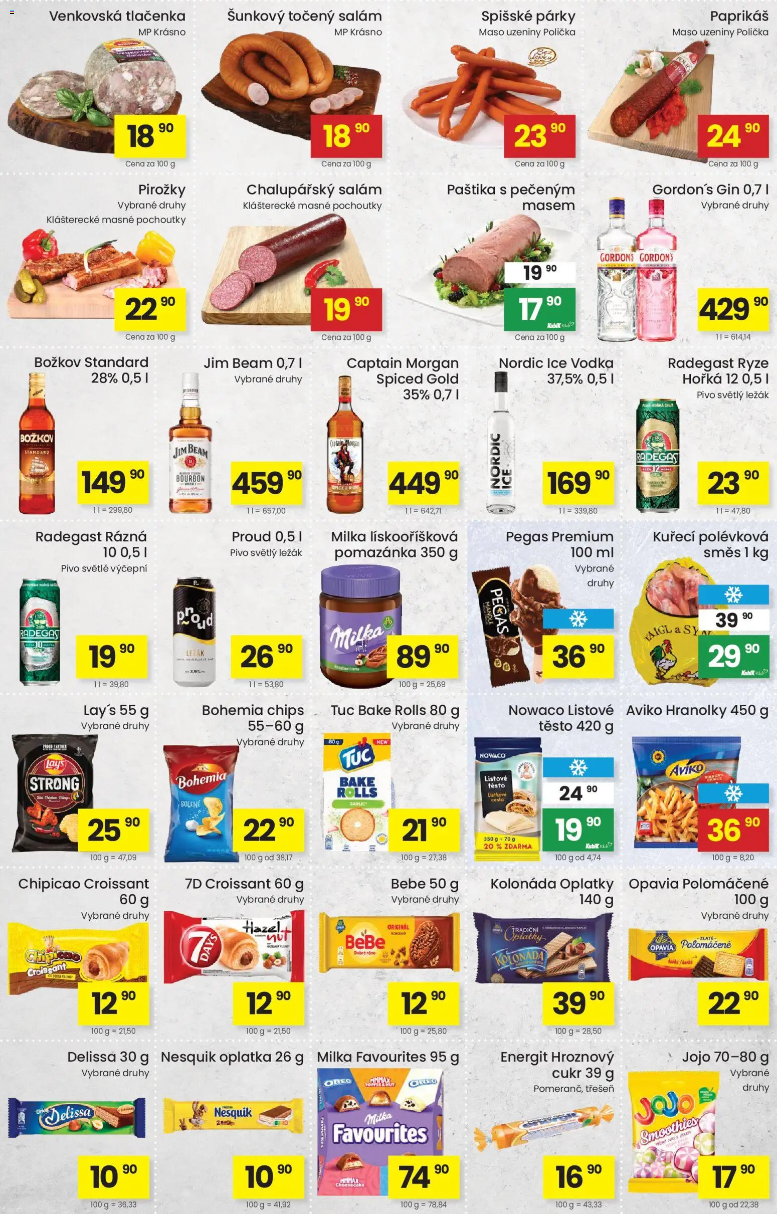 Kubík leták od 25.08.2026 | Strana: 3 | Produkty: Lay's, Maso, Božkov, Bohemia chips