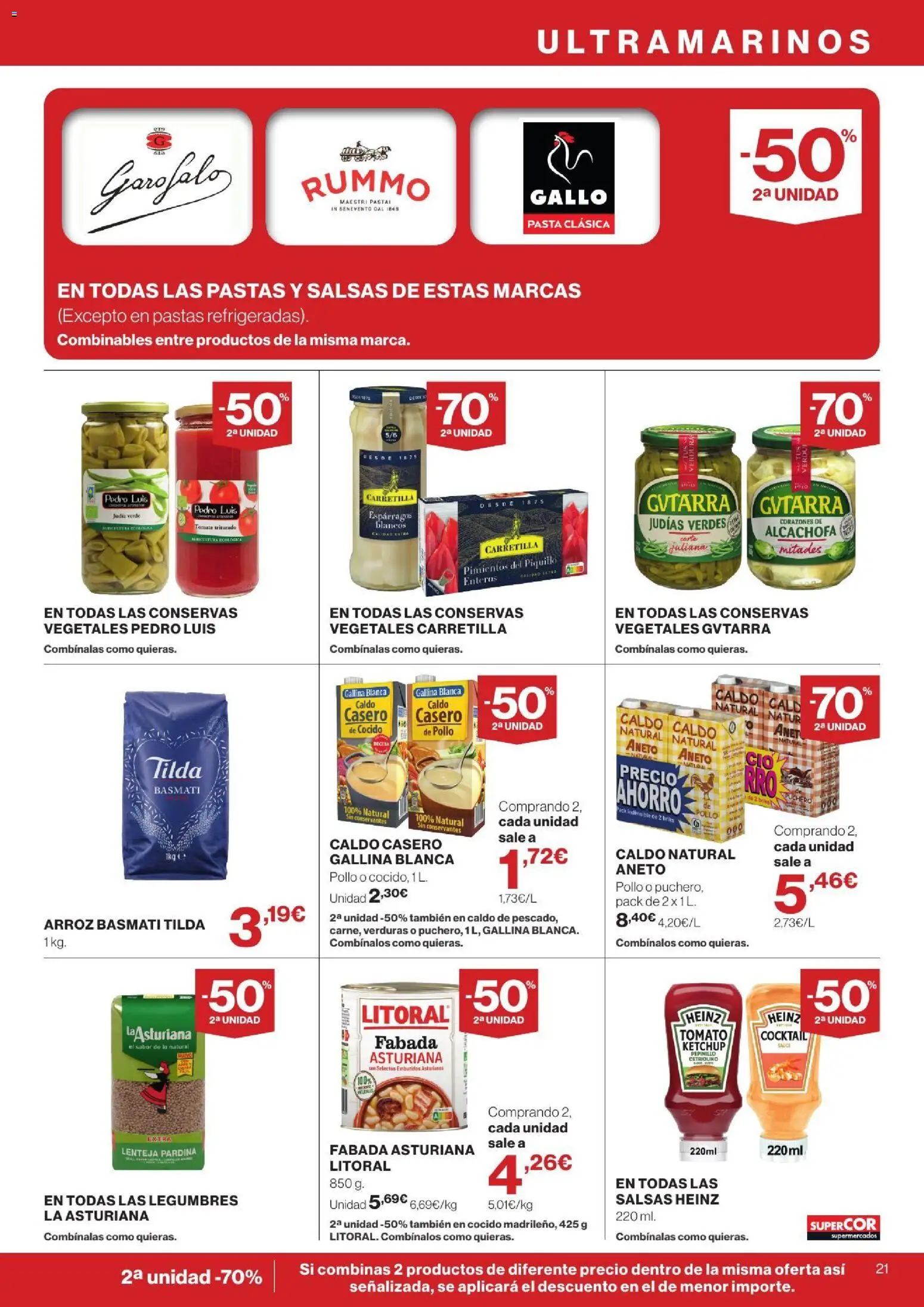 Supercor Canarias │ válido desde el 24/09/2026 | Página: 21 | Productos: Conservas, Judías, Pasta, Tomate triturado