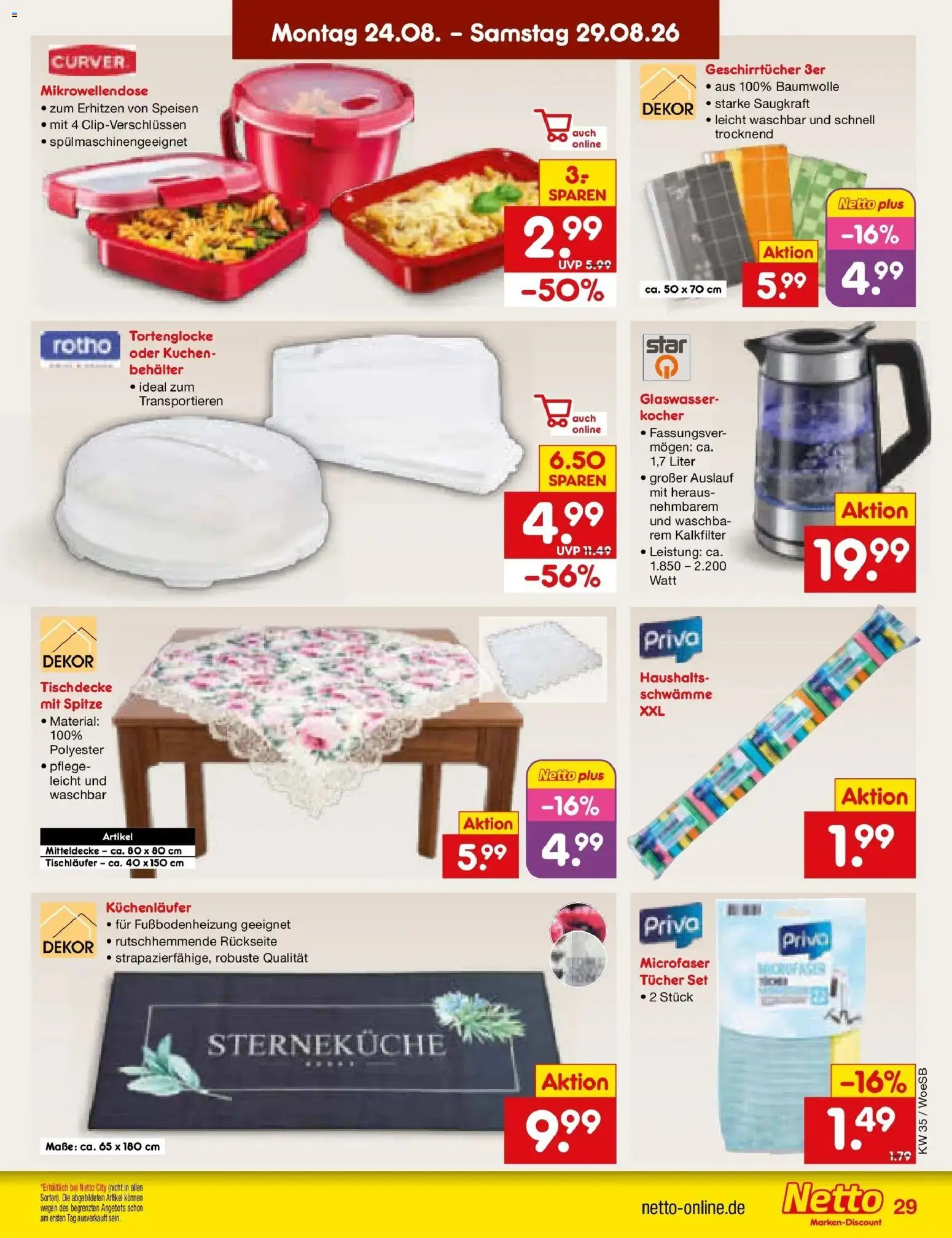 Netto Marken-Discount Prospekt Leonberg – gültig ab 24.08.2026 | Seite: 41 | Produkte: Kocher, Schwämme, Kuchen