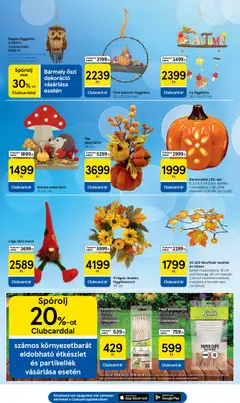 Tesco aktuális akciós újság - amely érvényes a következő dátumtól: 2026.09.03. | Oldal: 29 | Termékek: Gomba, Étkészlet, LED, Koszorú