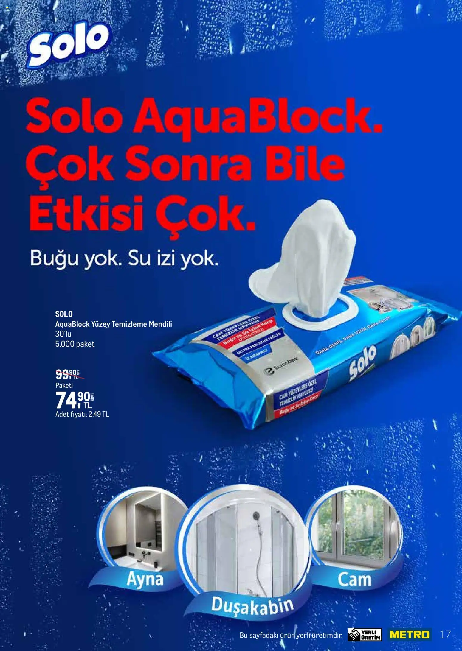 Metro - Temizlik | Kişisel bakım - 01.03.2026 tarihinden itibaren geçerlidir | Sayfa: 17 | Ürünler: Ayna, Su