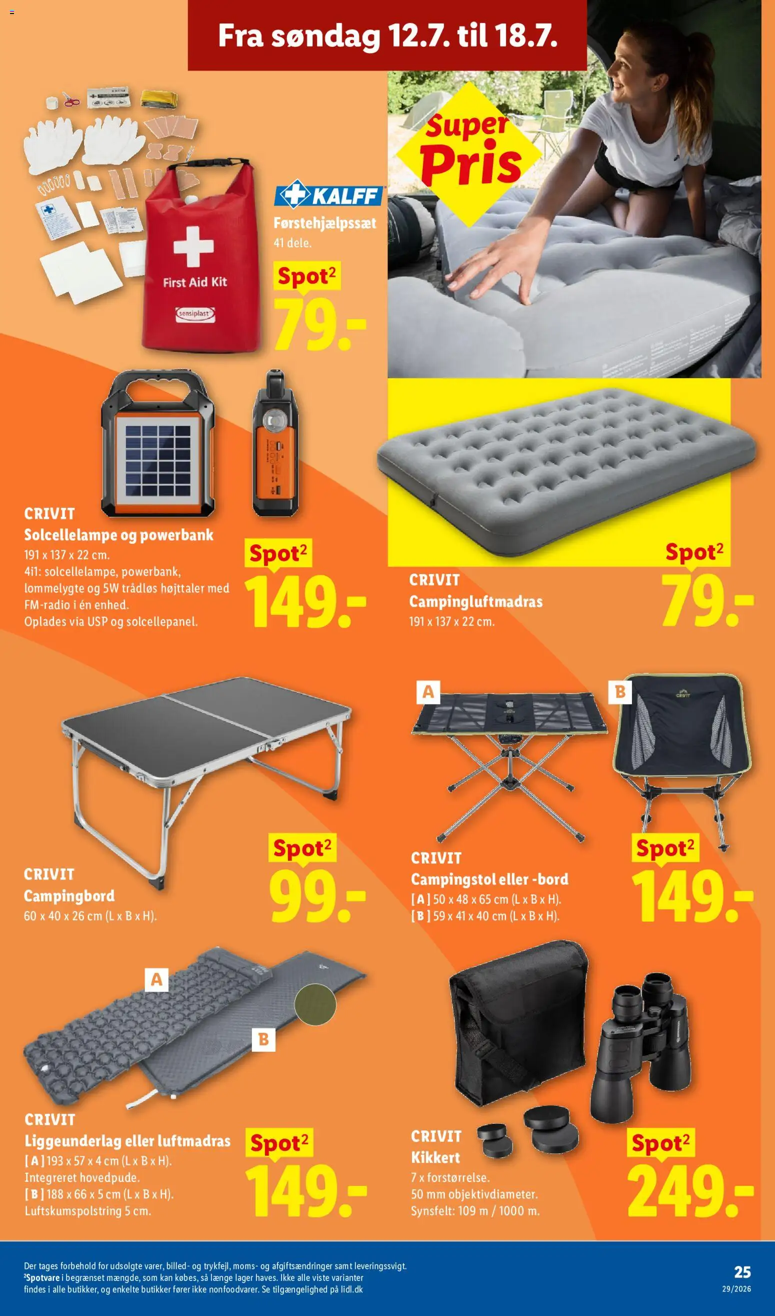 Lidl tilbudsavis – gyldig fra 12/07/2026 | Side: 9 | Produkter: Bord, Powerbank, Søm, Højttaler