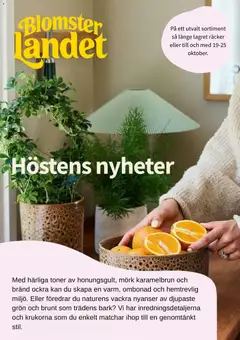Blomsterlandet erbjudanden - Förhandsvisning av reklamblad från butik Blomsterlandet aktuell från 19/10/2026