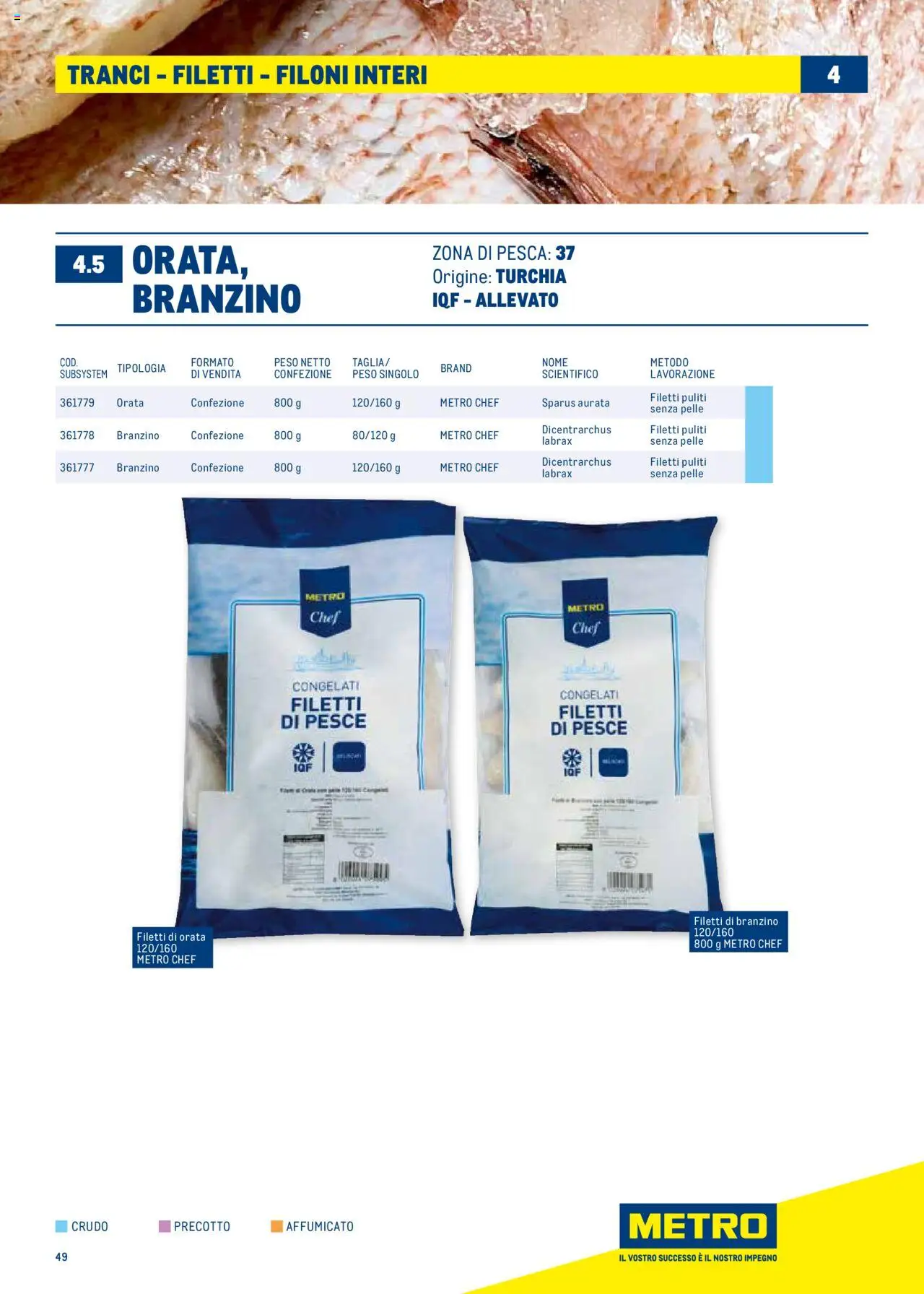 Volantino Metro del 30.06.2025 | Pagina: 49 | Prodotti: Pesce, Branzino, Orata, Pesca