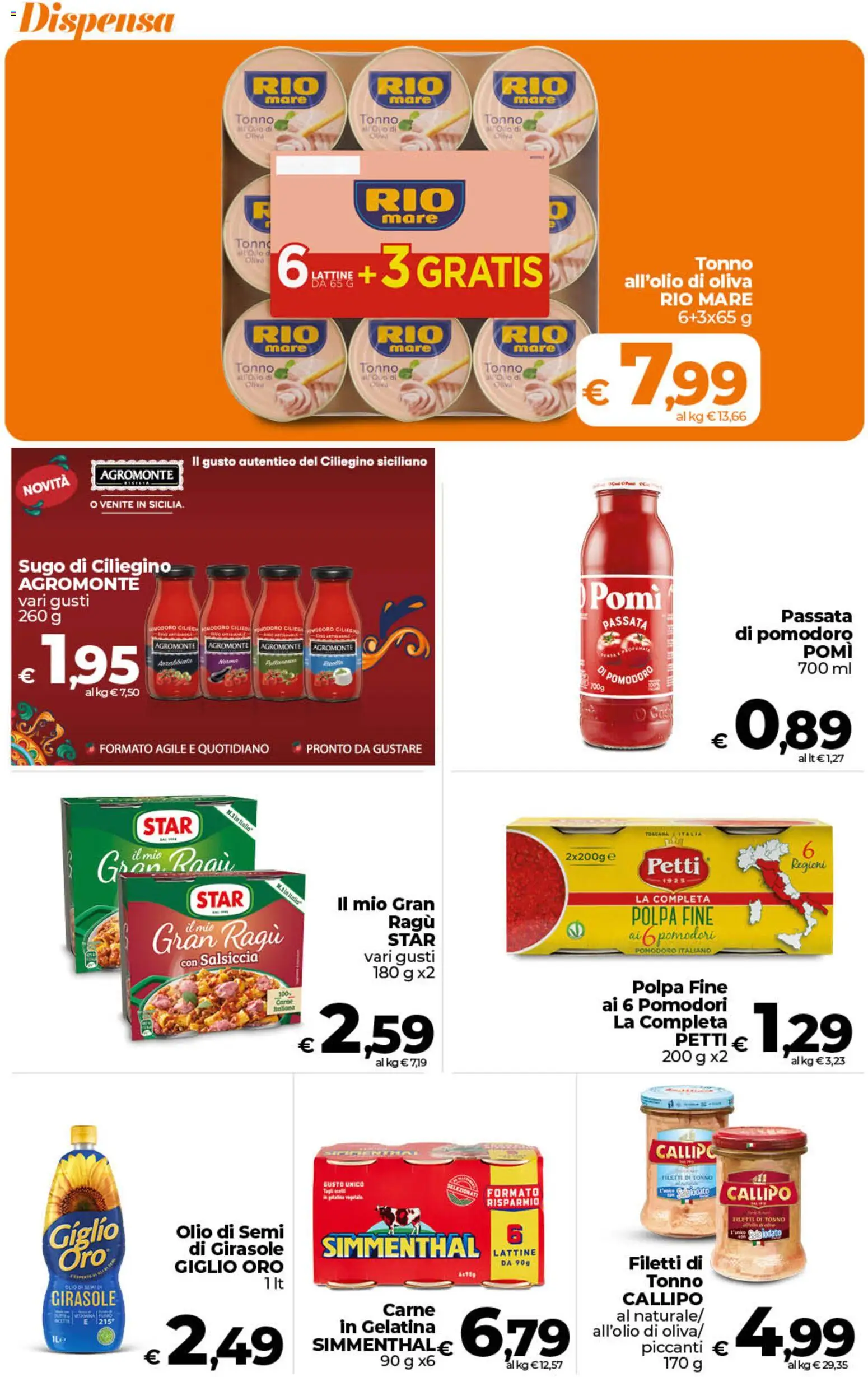 Volantino Ipercoop del 19.05.2026 | Pagina: 35 | Prodotti: Pomodoro, Olio, Tonno, Sugo