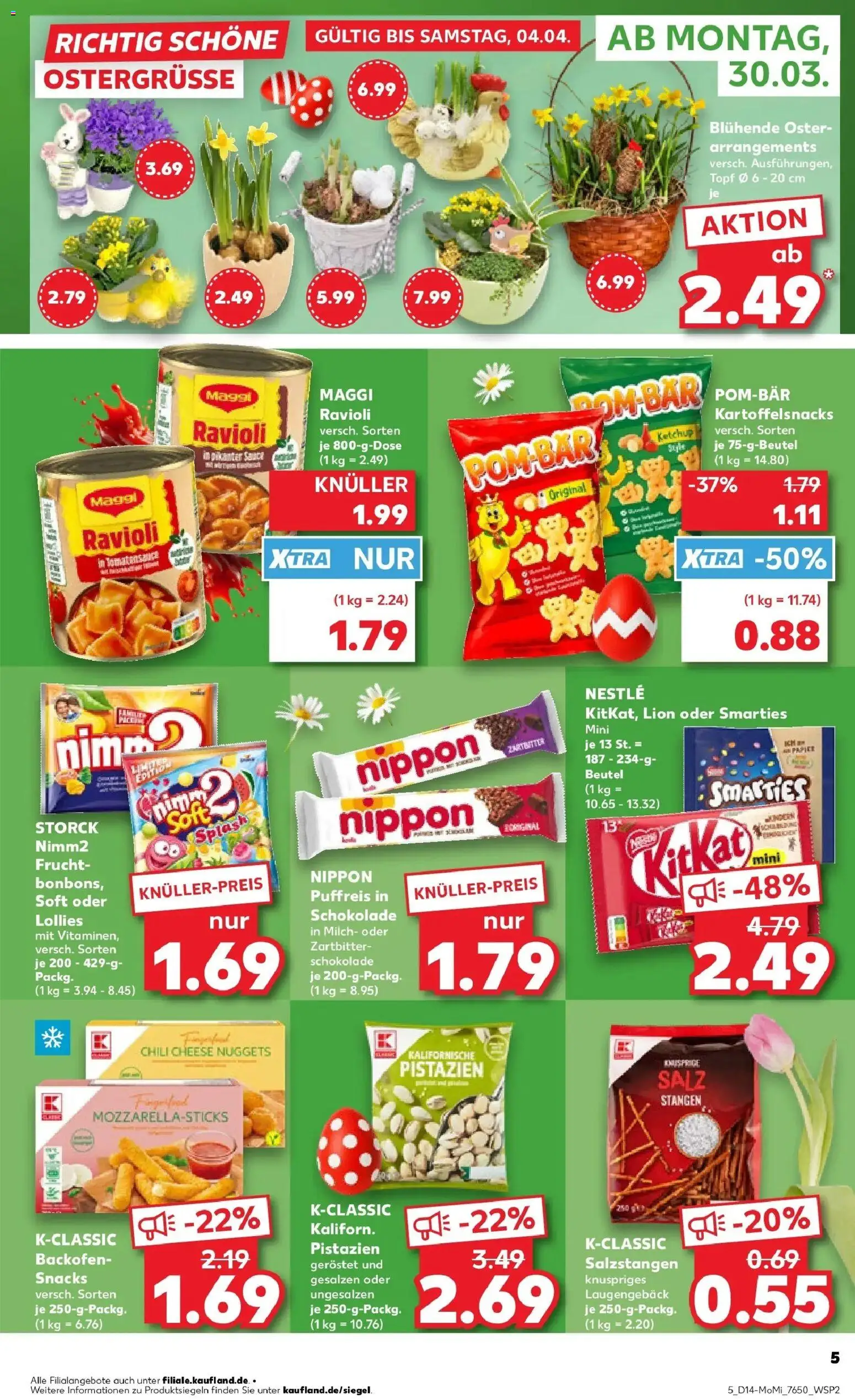Kaufland Prospekt Überlingen	 – gültig ab 30.03.2026 | Seite: 5 | Produkte: Schokolade, Smarties, Backofen, Ketchup