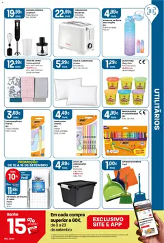 Pré-visualização Intermarché folheto válido de 10/09/2026 | Página: 45 | Produtos: Estendal de roupa, Torradeira, Cama, Caixa