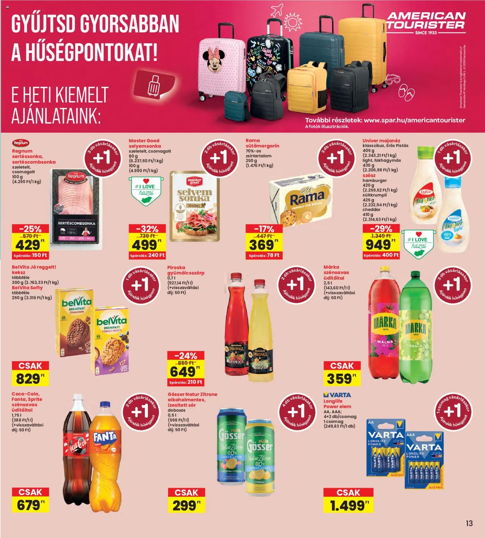 Interspar akciós ujság - amely érvényes a következő dátumtól: 2026.07.02. | Oldal: 13