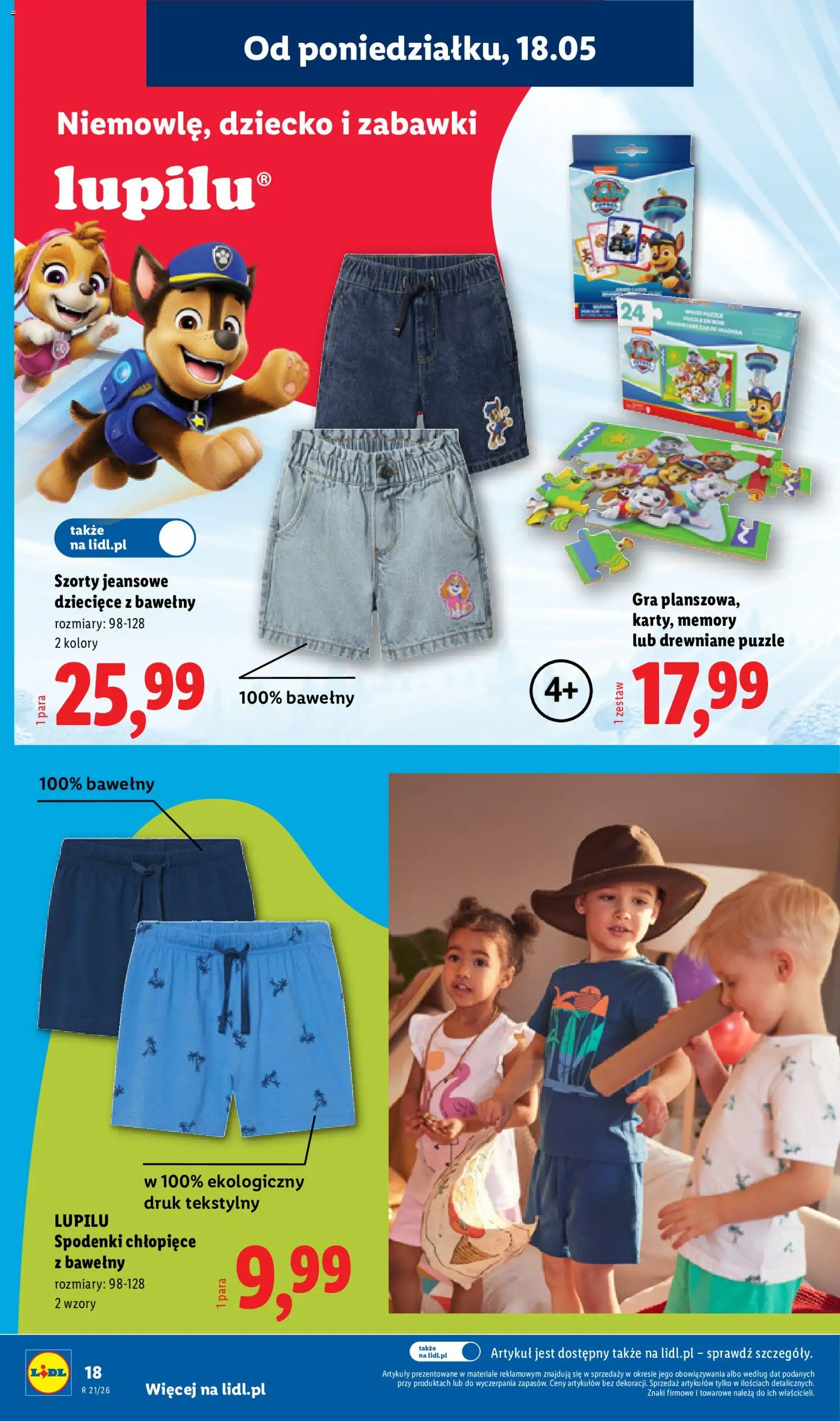Lidl Katalog od 18.05.2026 | Strona: 20 | Produkty: Szorty, Spodenki, Gra