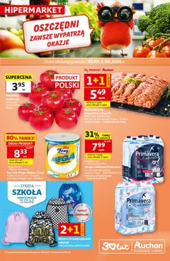 Pogląd oferty "Auchan gazetka - 30 Lat Hipermarket" - ważna od 30.07.2026