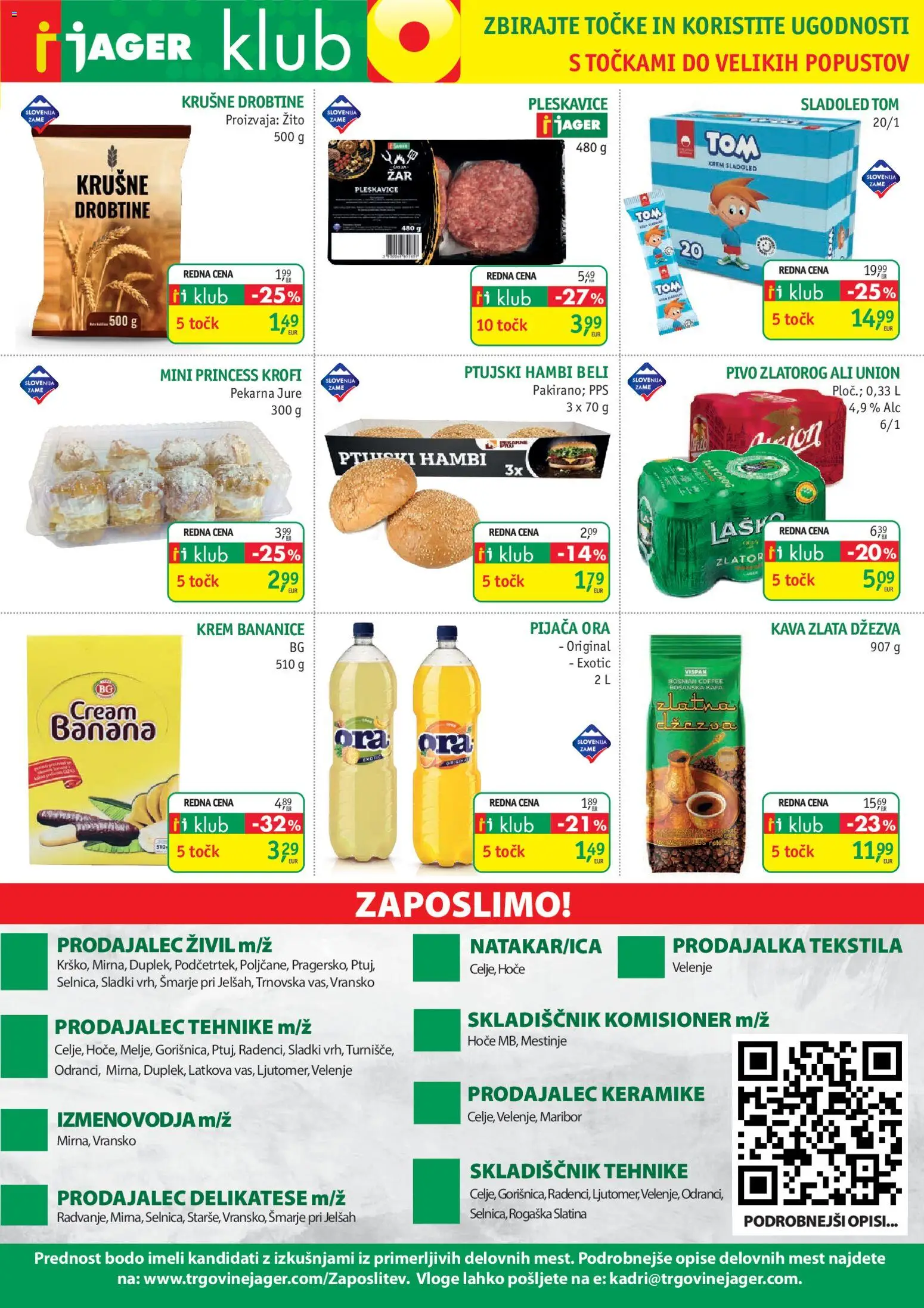Novi Jager katalog ponudbe – veljaven od 20.05.2026 | Stran: 13 | Izdelki: Pekarna, Pleskavice, Kava, Sladoled