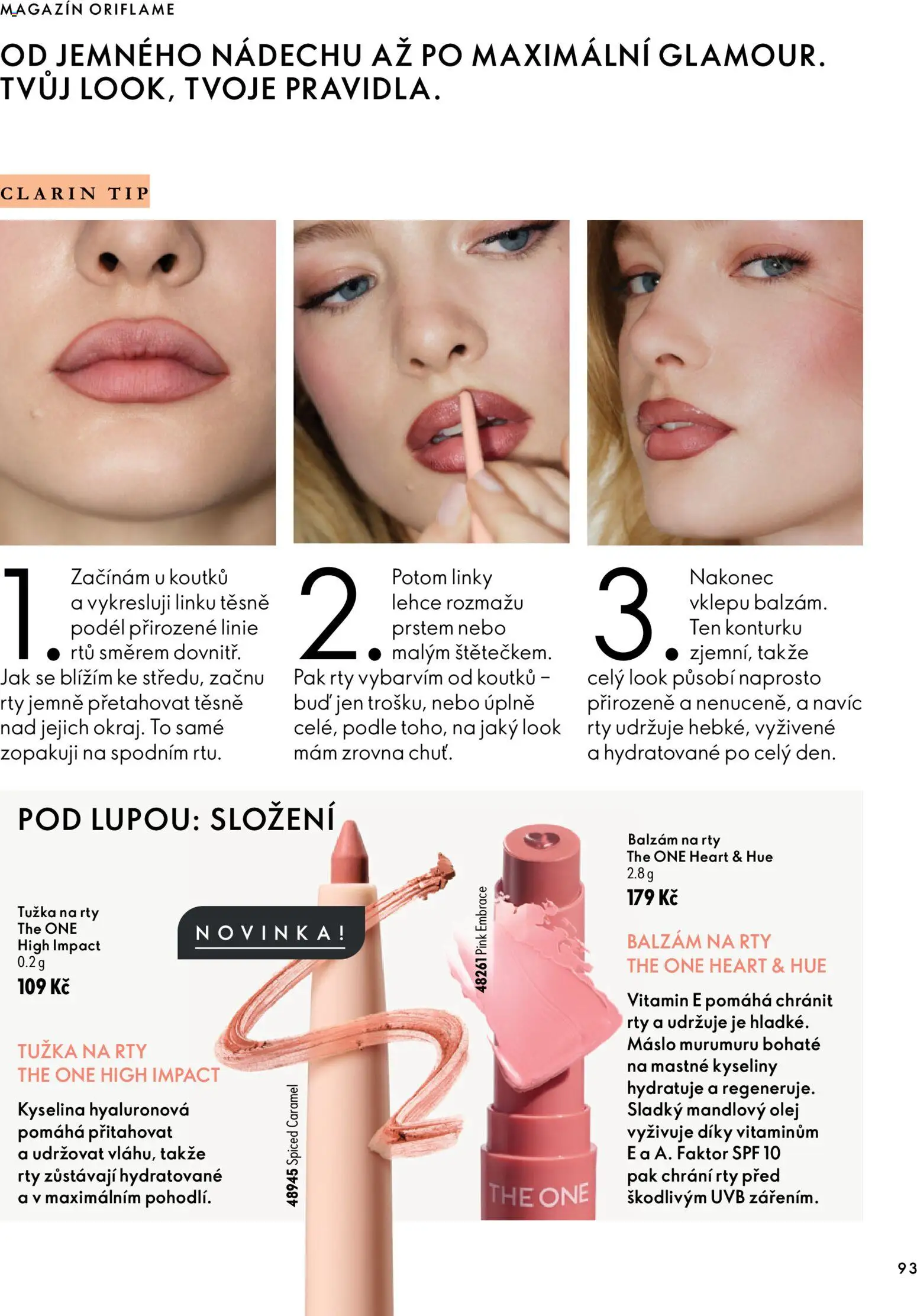 Oriflame katalog Novage+ Proceuticals od 30.09.2026 | Strana: 93 | Produkty: Máslo, Olej, Balzám na rty, Tužka
