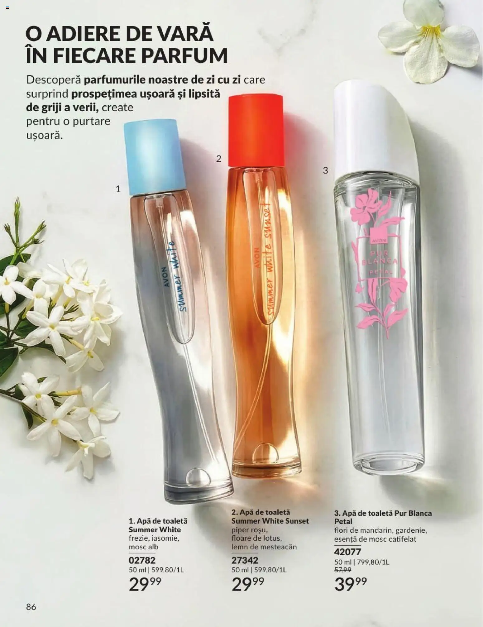 Noul catalog Avon – valabil de la 01.08.2026 | Pagină: 86 | Produse: Toaletă, Parfum, Apă de toaletă, Apă