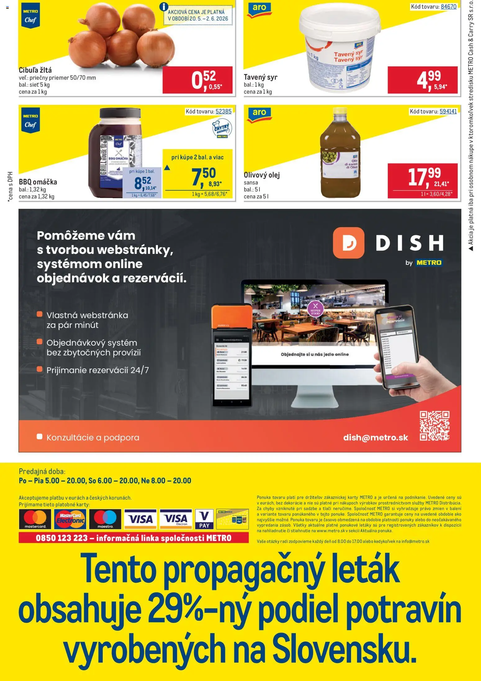 Nové Metro akcie – leták je platný od 20.05.2026 | Strana: 32 | Produkty: Olej, Olivový olej, Cibuľa, Omáčka