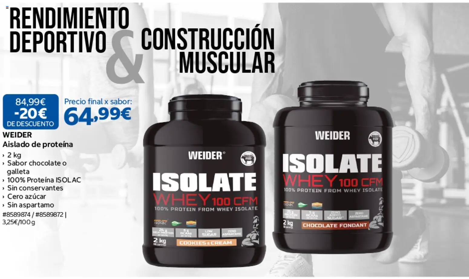 Costco Selección Weider │ válido desde el 28/09/2026 | Página: 2 | Productos: Proteína, Chocolate, Azúcar