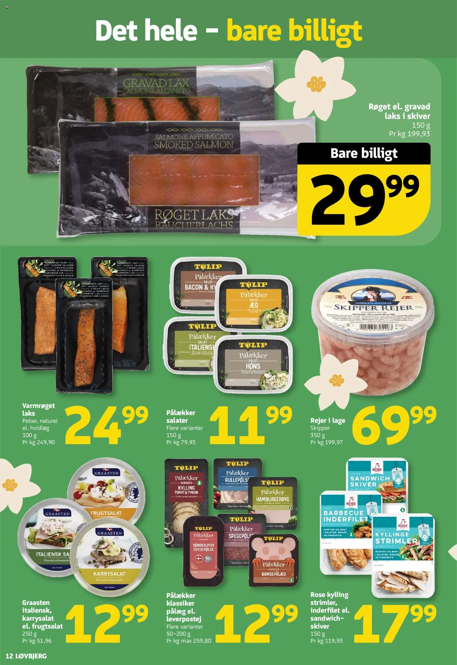 Løvbjerg tilbudsavis – gyldig fra 22.05.2026 | Side: 12 | Produkter: Salat, Hvidløg, Bacon, Timian