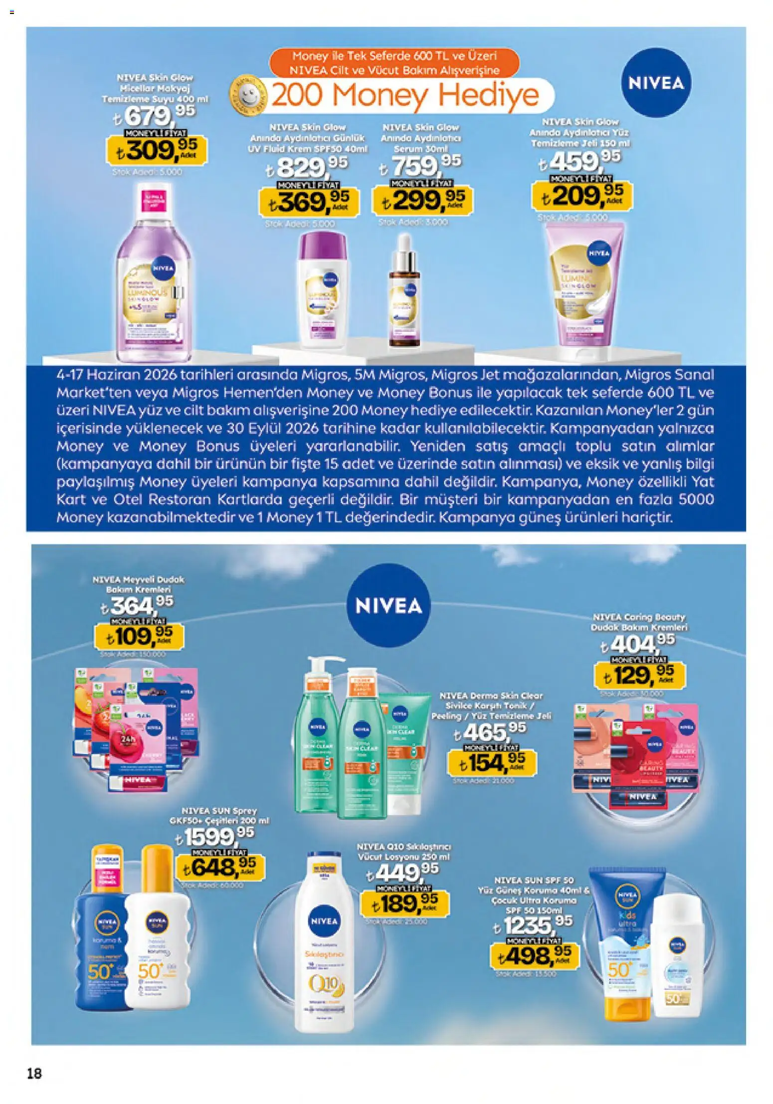 Migros Katalog - Migroskop - 04.06.2026 tarihinden itibaren geçerlidir | Sayfa: 18 | Ürünler: Krem, Peeling, Makyaj