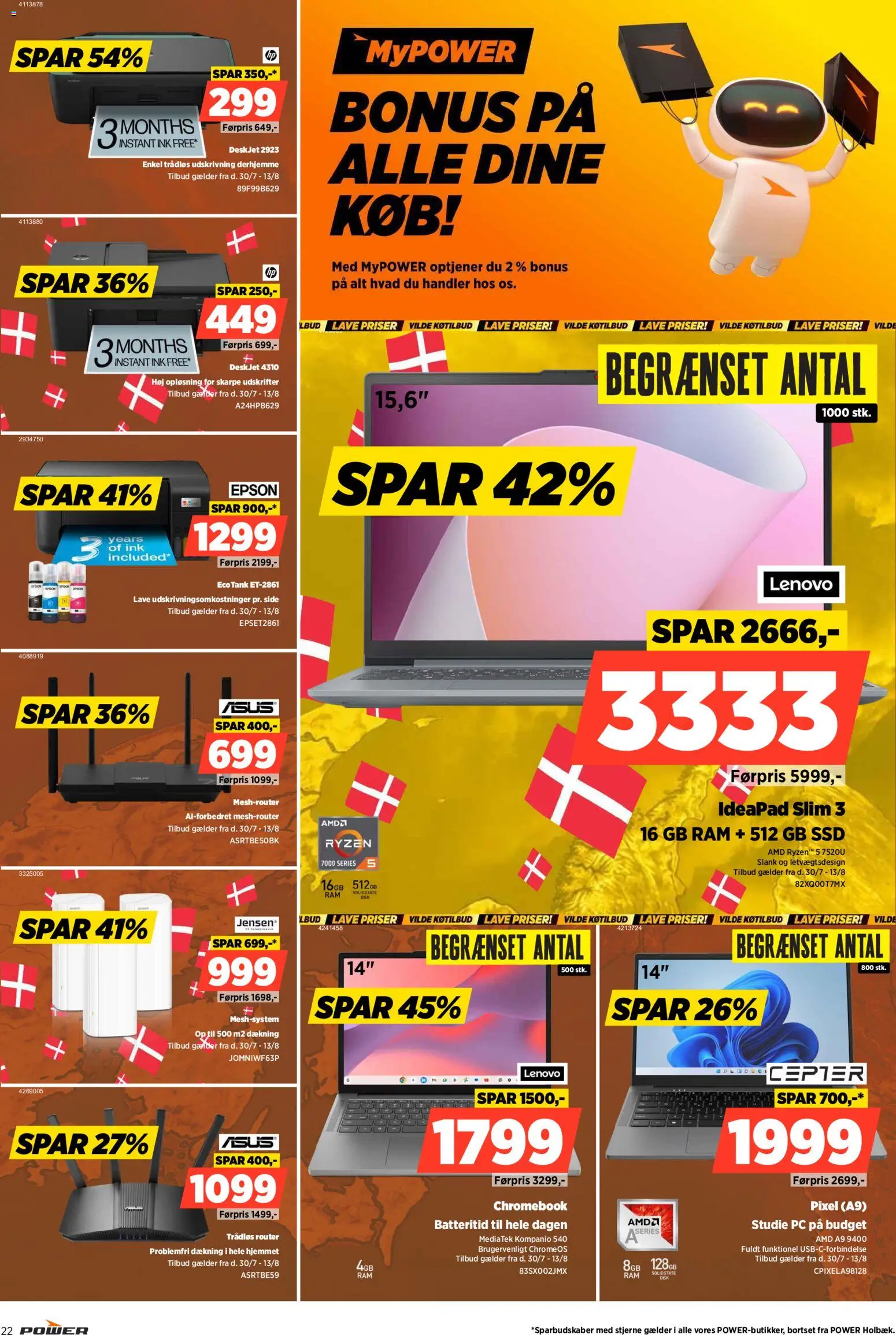 Power tilbudsavis – gyldig fra 30/07/2026 | Side: 22 | Produkter: RAM, PC, Router, SSD