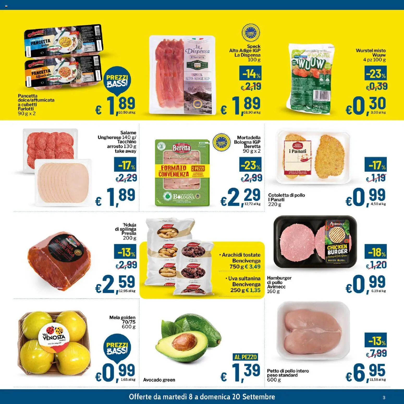 Volantino Qui Discount del 08/09/2026 | Pagina: 3