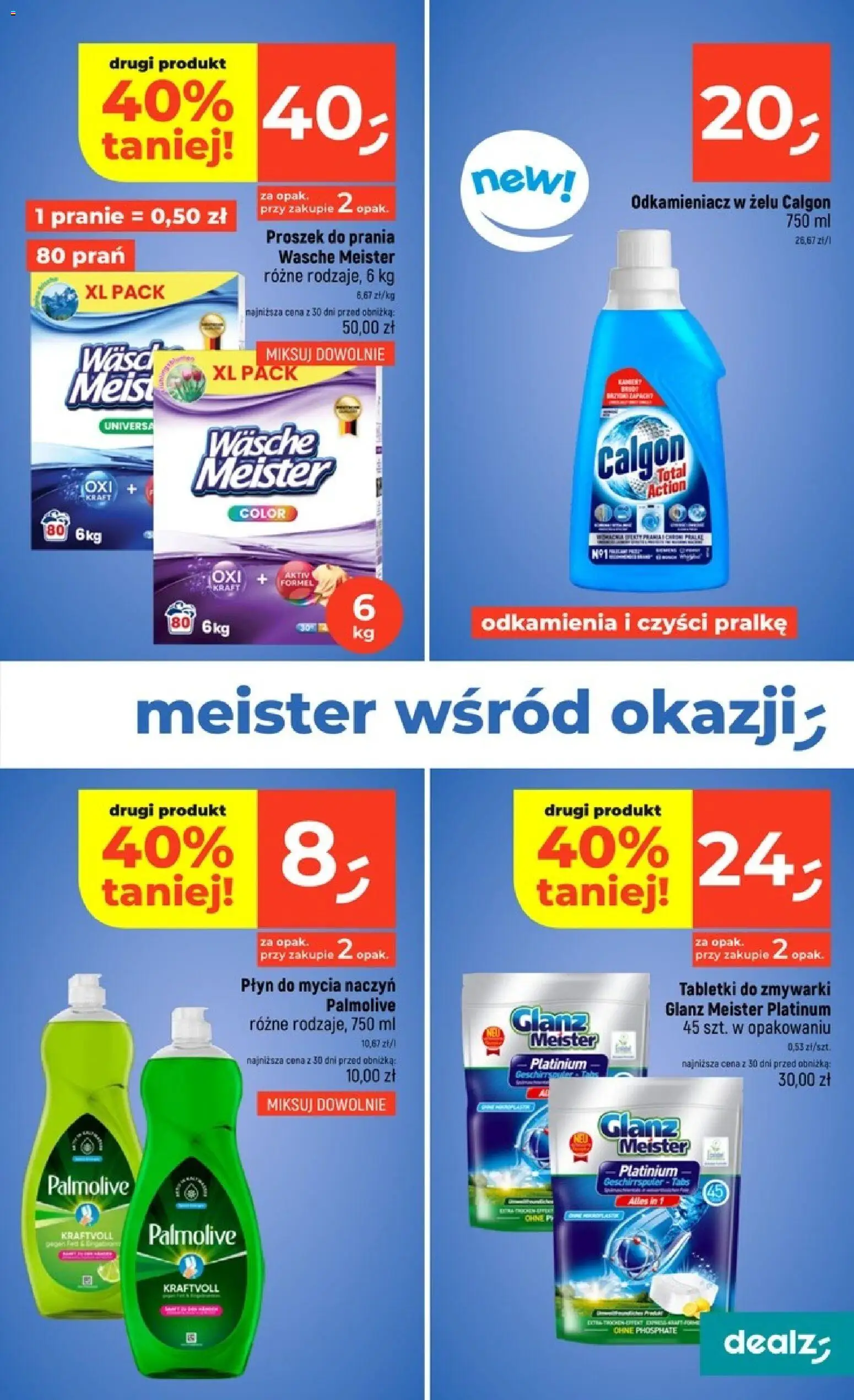 Dealz gazetka od 15.10.2026 | Strona: 31 | Produkty: Calgon, Proszek, Odkamieniacz, Tabletki do zmywarki