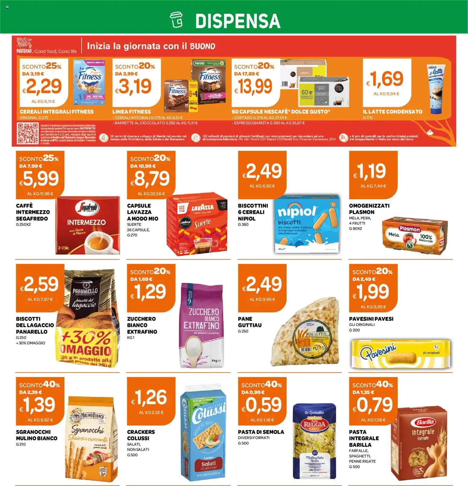 Volantino Ekom del 11/08/2026 | Pagina: 2 | Prodotti: Cioccolato, Biscotti, Zucchero, Segafredo