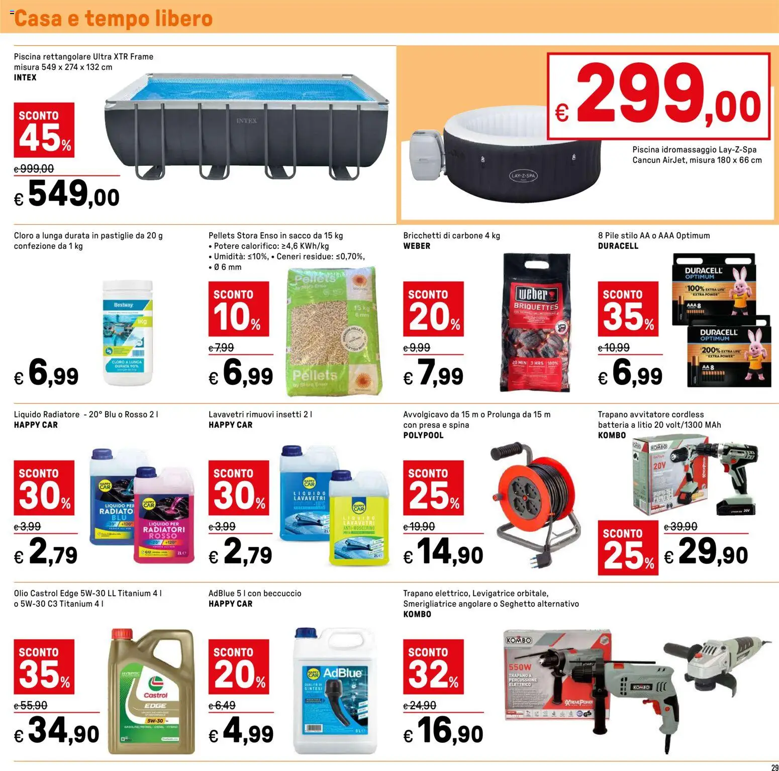 Volantino Iper del 22.05.2026 | Pagina: 29 | Prodotti: Pile, Olio, Piscina, Smerigliatrice