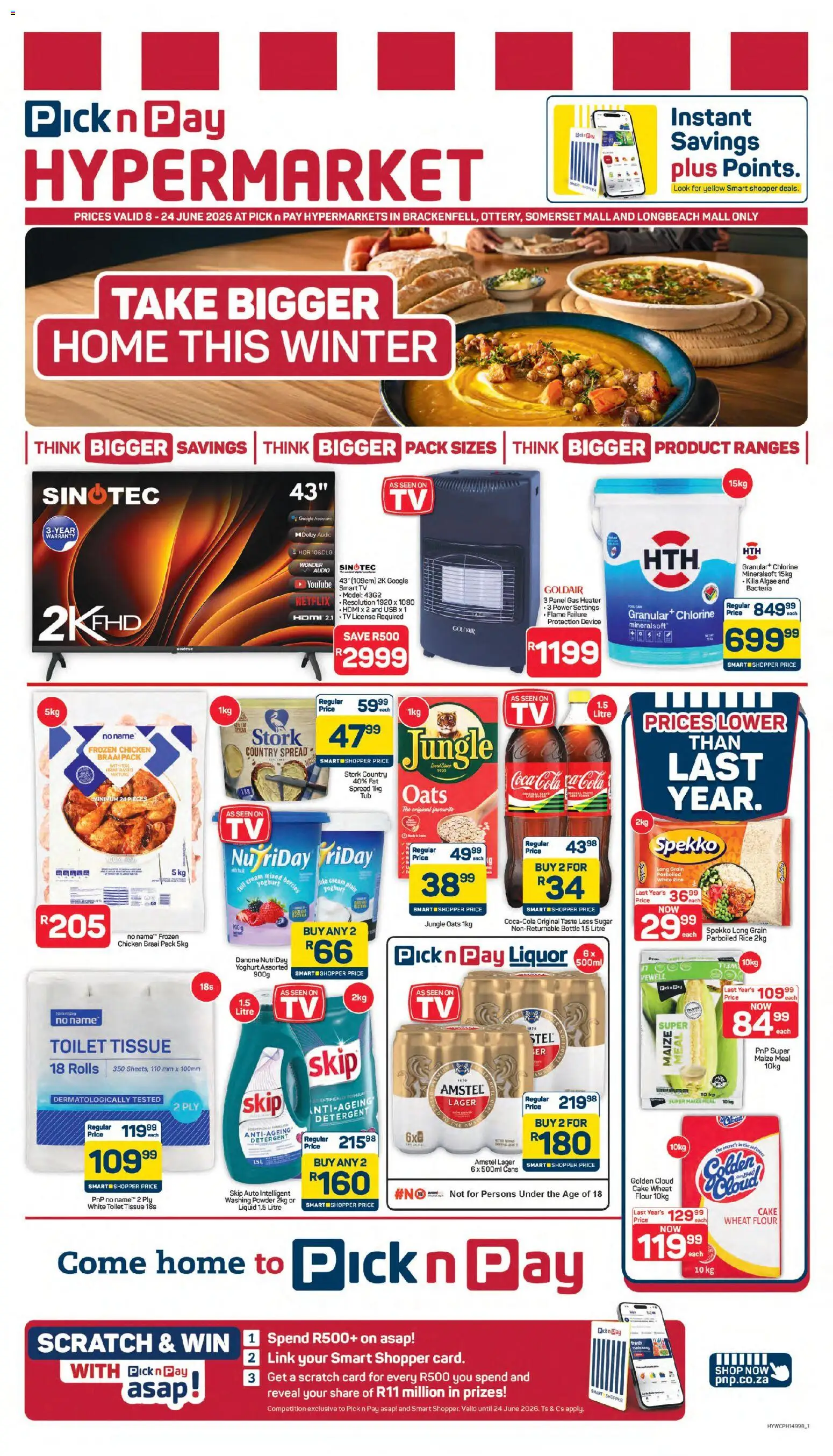 New Pick n Pay catalogue – valid from 08.06.2026 | Page: 1 | Products: Chicken, Powder, Rice, Cream