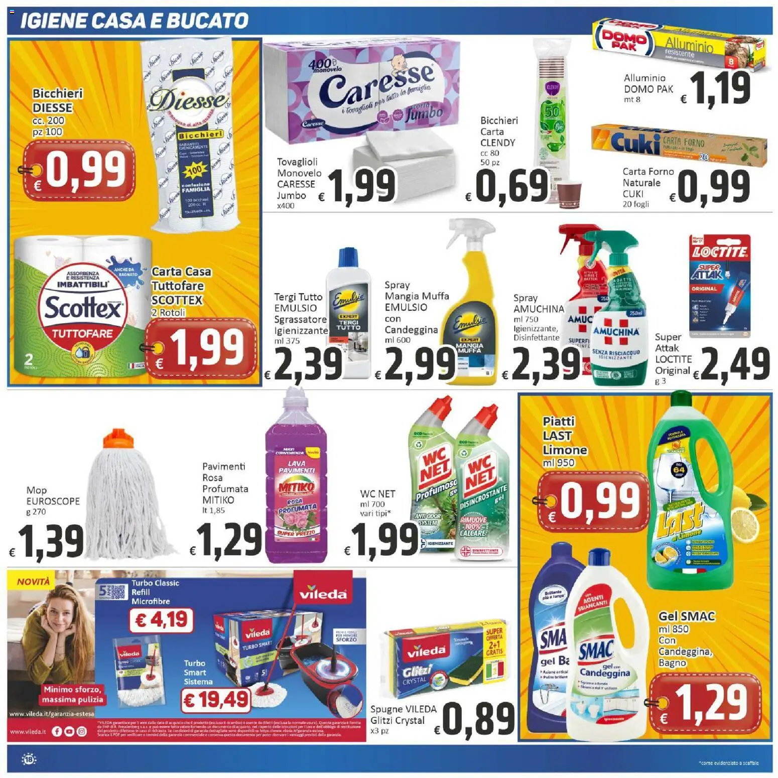 Volantino Paghi Poco del 13/10/2026 | Pagina: 18 | Prodotti: Data, Alluminio, Carta forno, Spugne